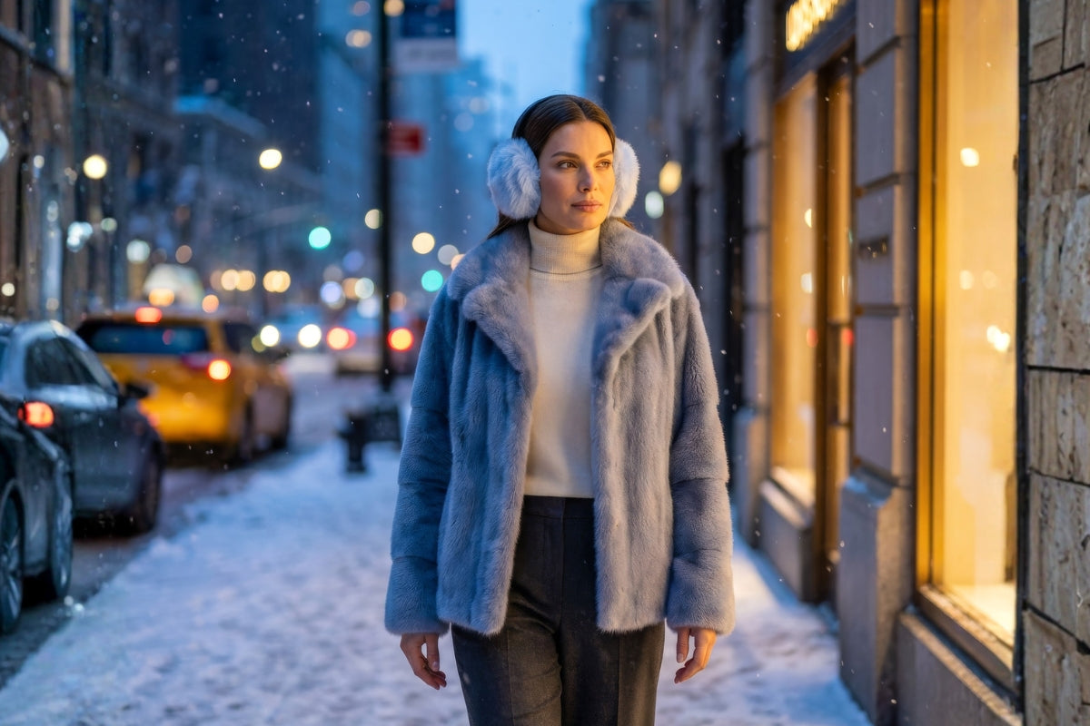 The Ultimate Guide to Cold Weather Capes, jackets and vests in Luxury shearling and fur.