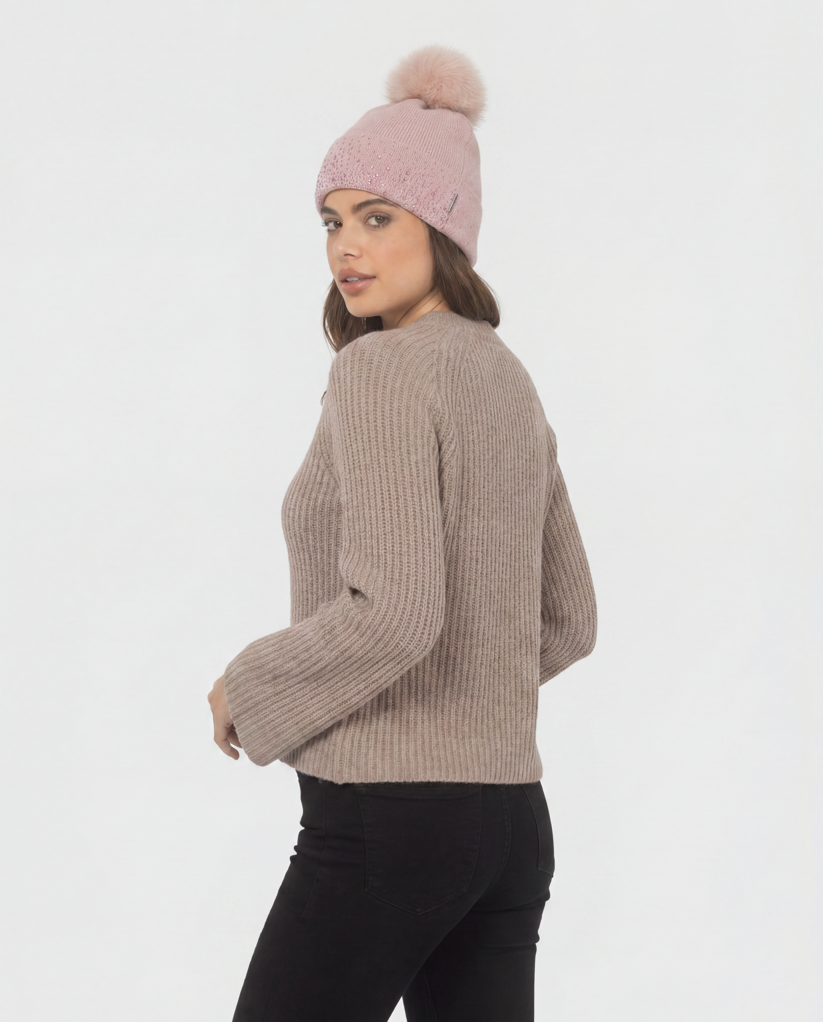 BEANIE☆ブラウン グリーフ グッド 完売！新品☆L'Appartement Adult Marie Alicia By Made – Beanie Halsted 帽子