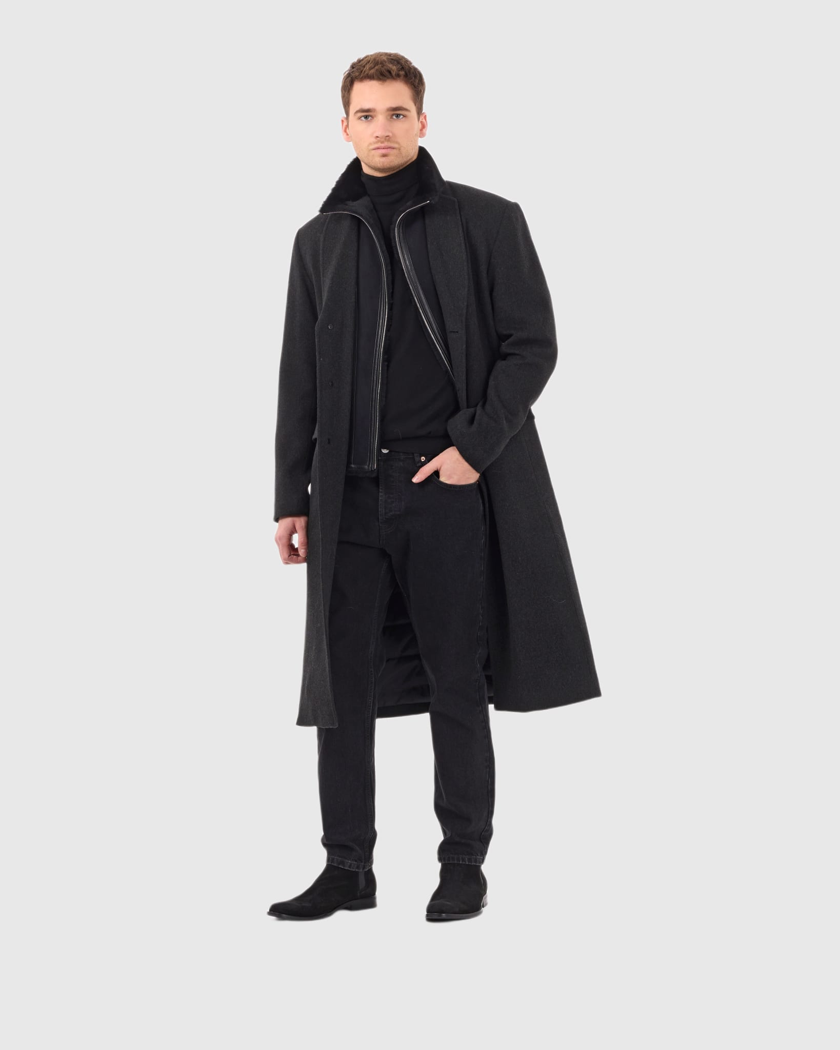 #Color_BLACK MELANGE