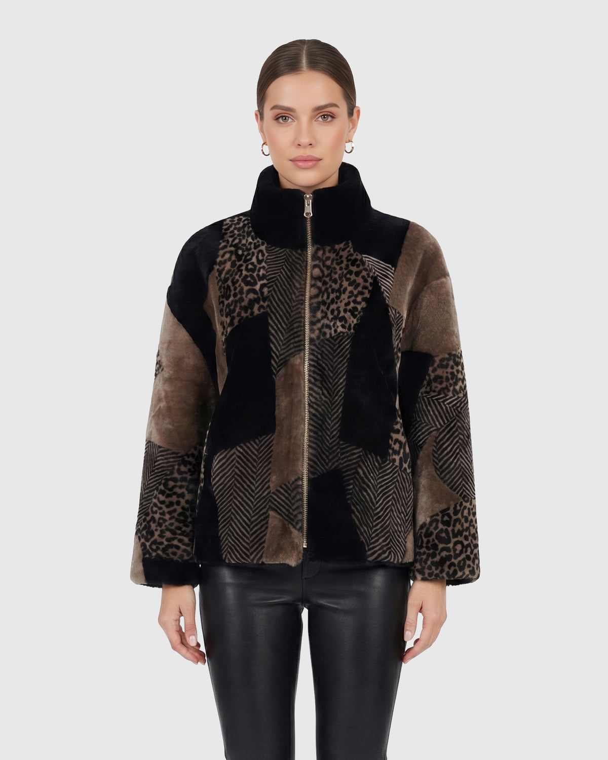 #Color_Gray Animal Print/Multi