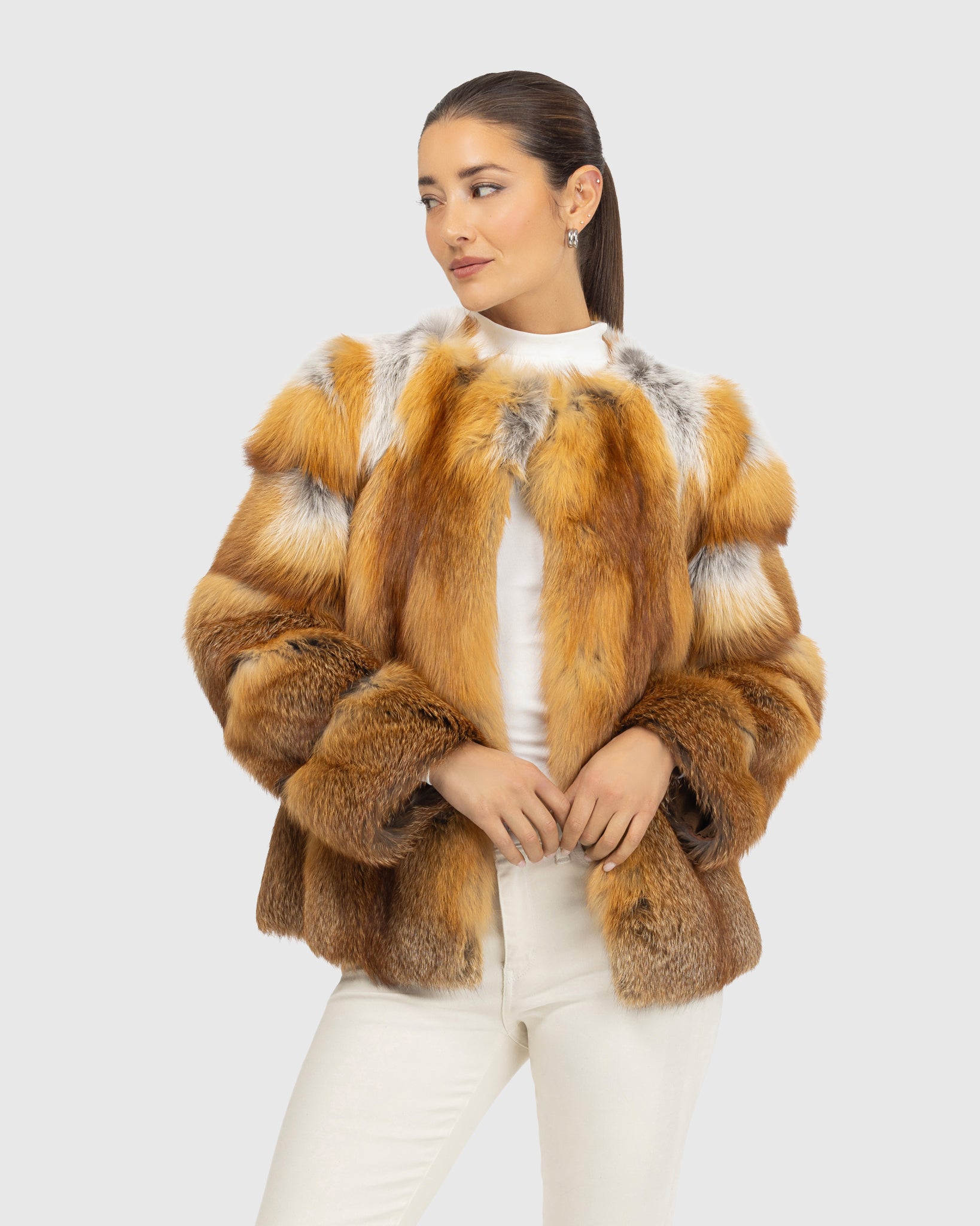 Fox Collarless Jacket