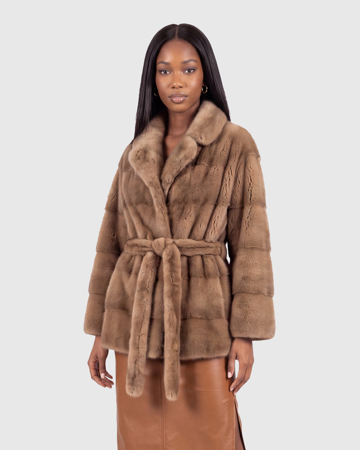 MINK JACKET, MINK BELT