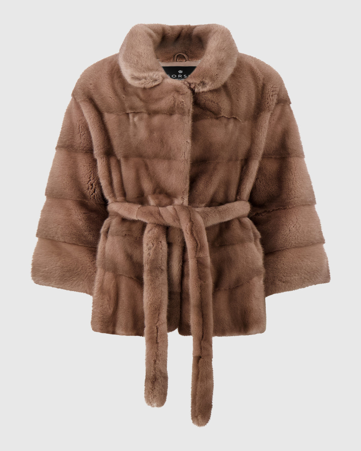 Mink jacket, mink belt