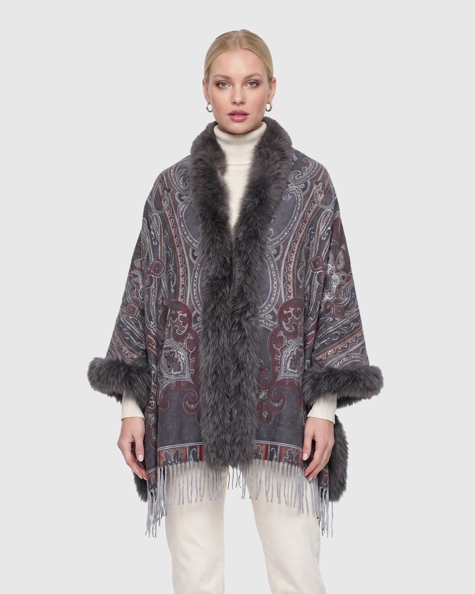 #Color_GRAY PAISLEY/ANIMAL PRINT