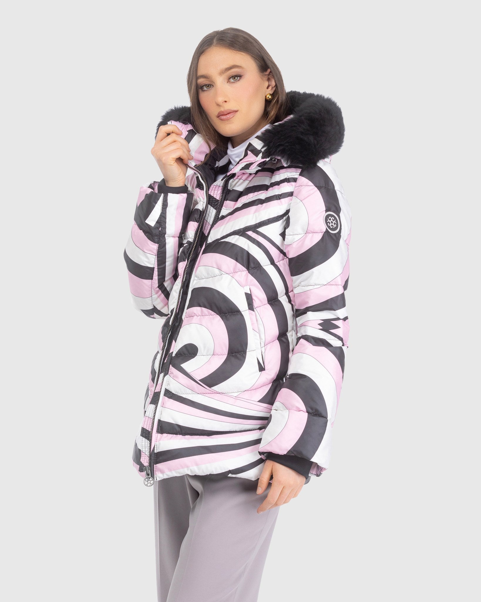 #Color_PINK SWIRL/BLACK