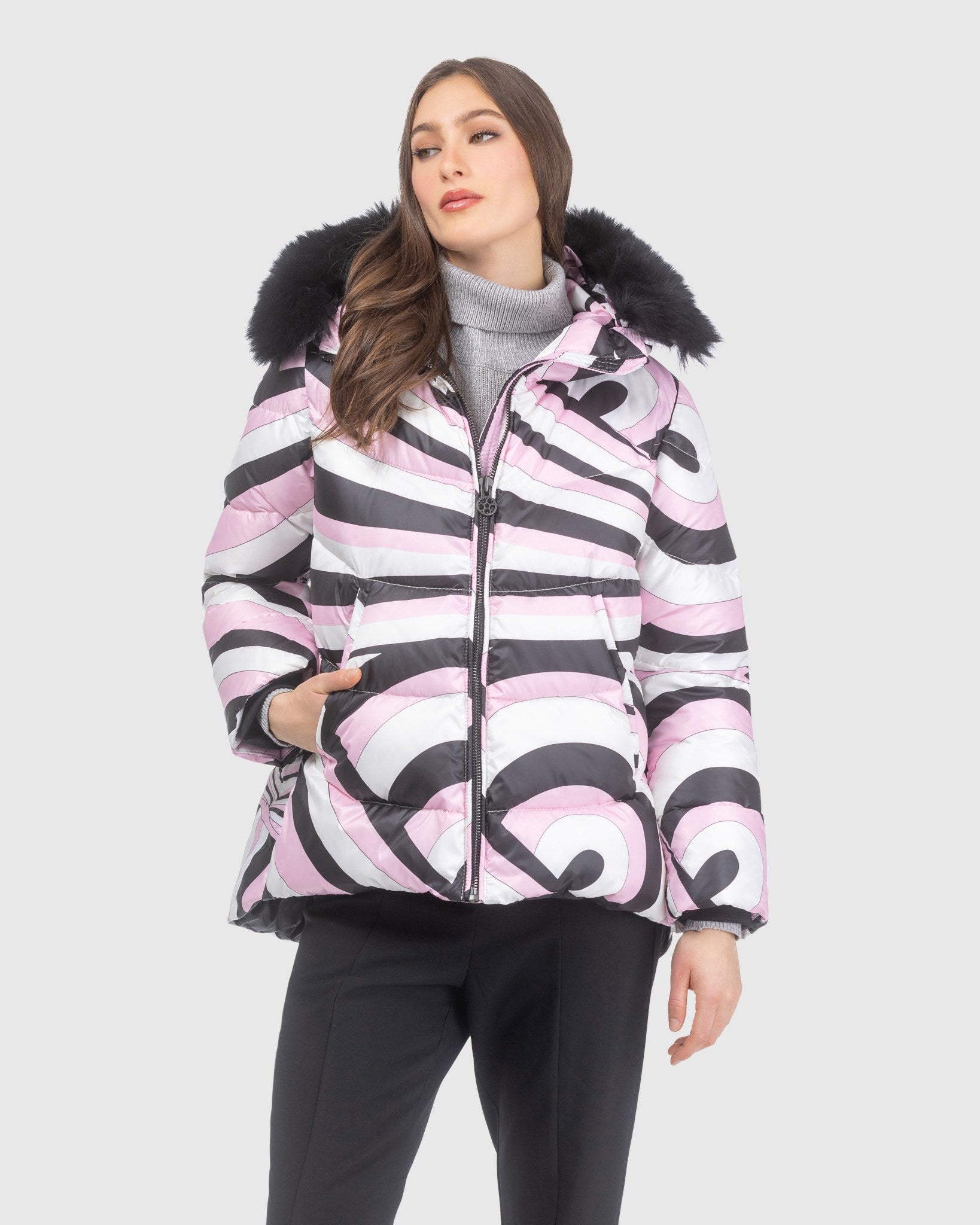 #Color_PINK SWIRL/BLACK