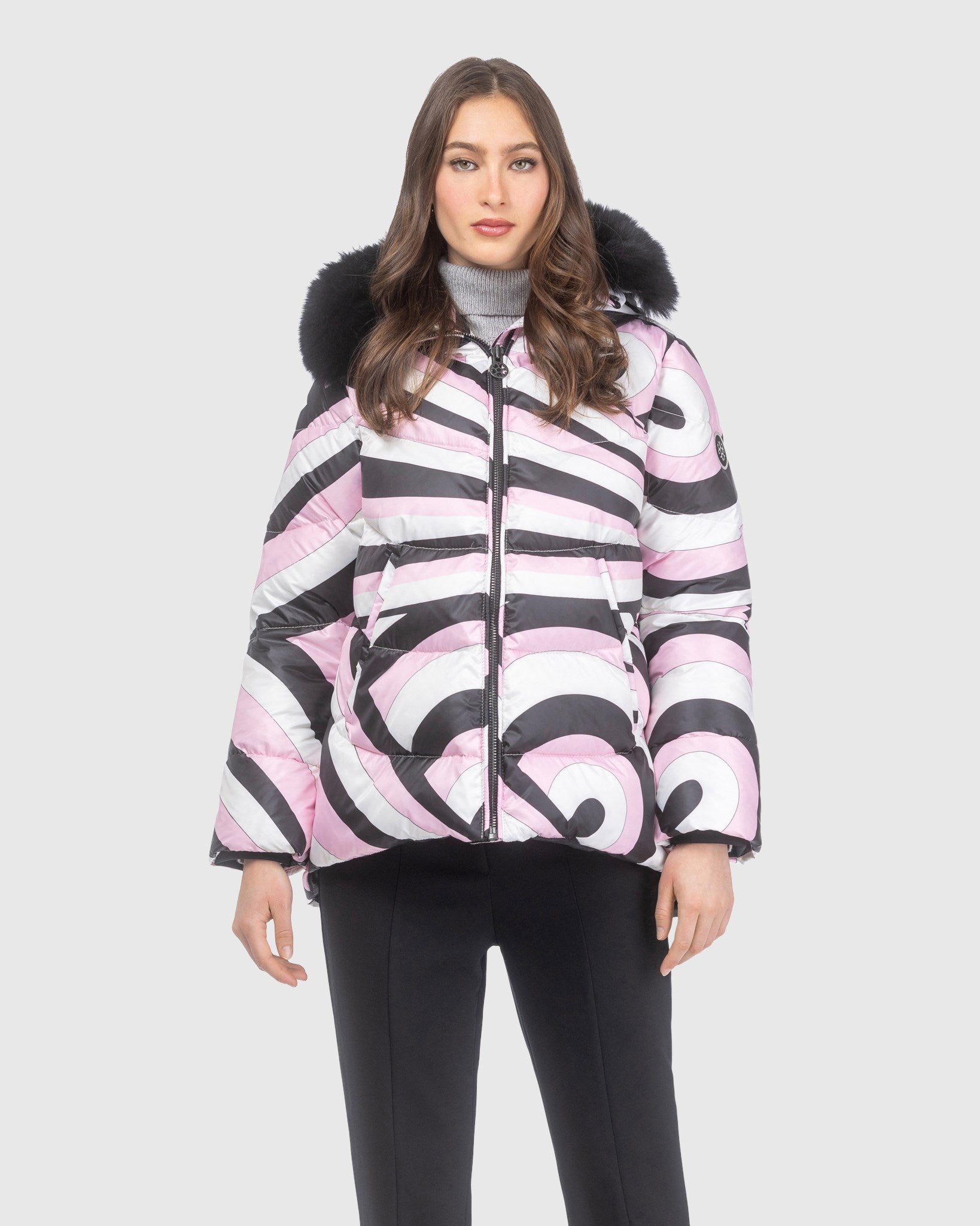 #Color_PINK SWIRL/BLACK
