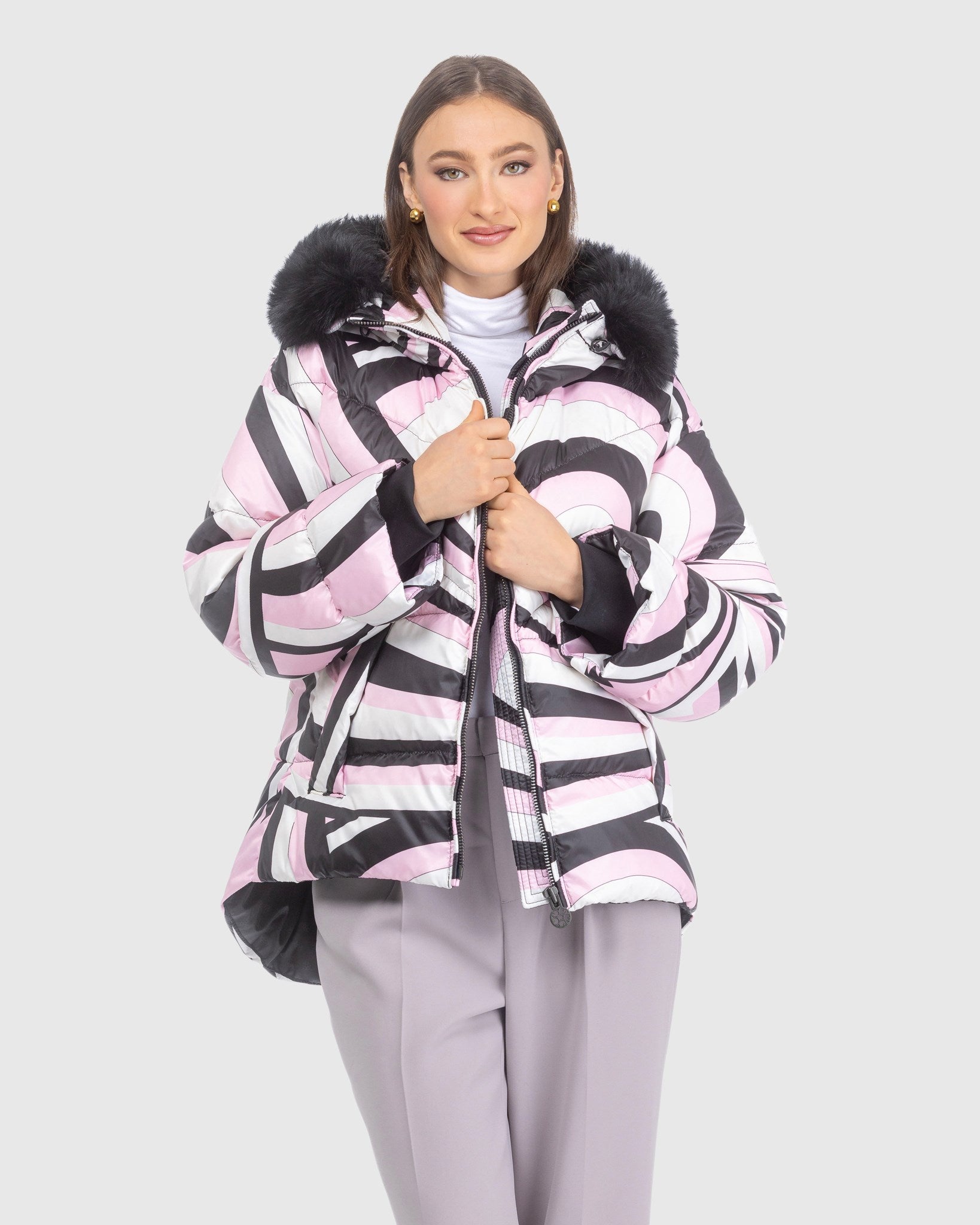 #Color_PINK SWIRL/BLACK