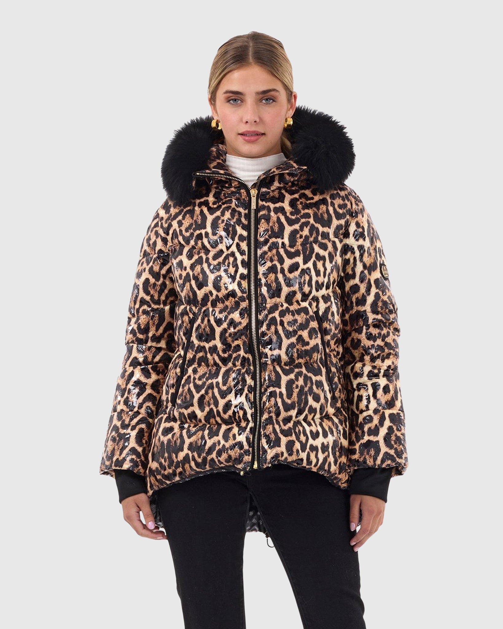 Après-Ski Jacket with Detachable Toscana Shearling Lamb Hood Trim