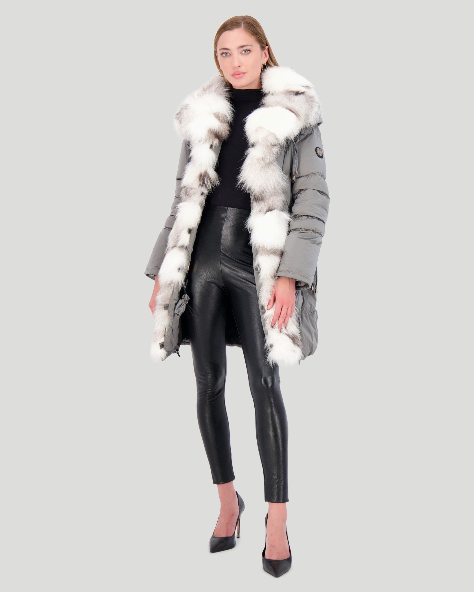 Après-Ski Jacket with Fox Sections Tuxedo