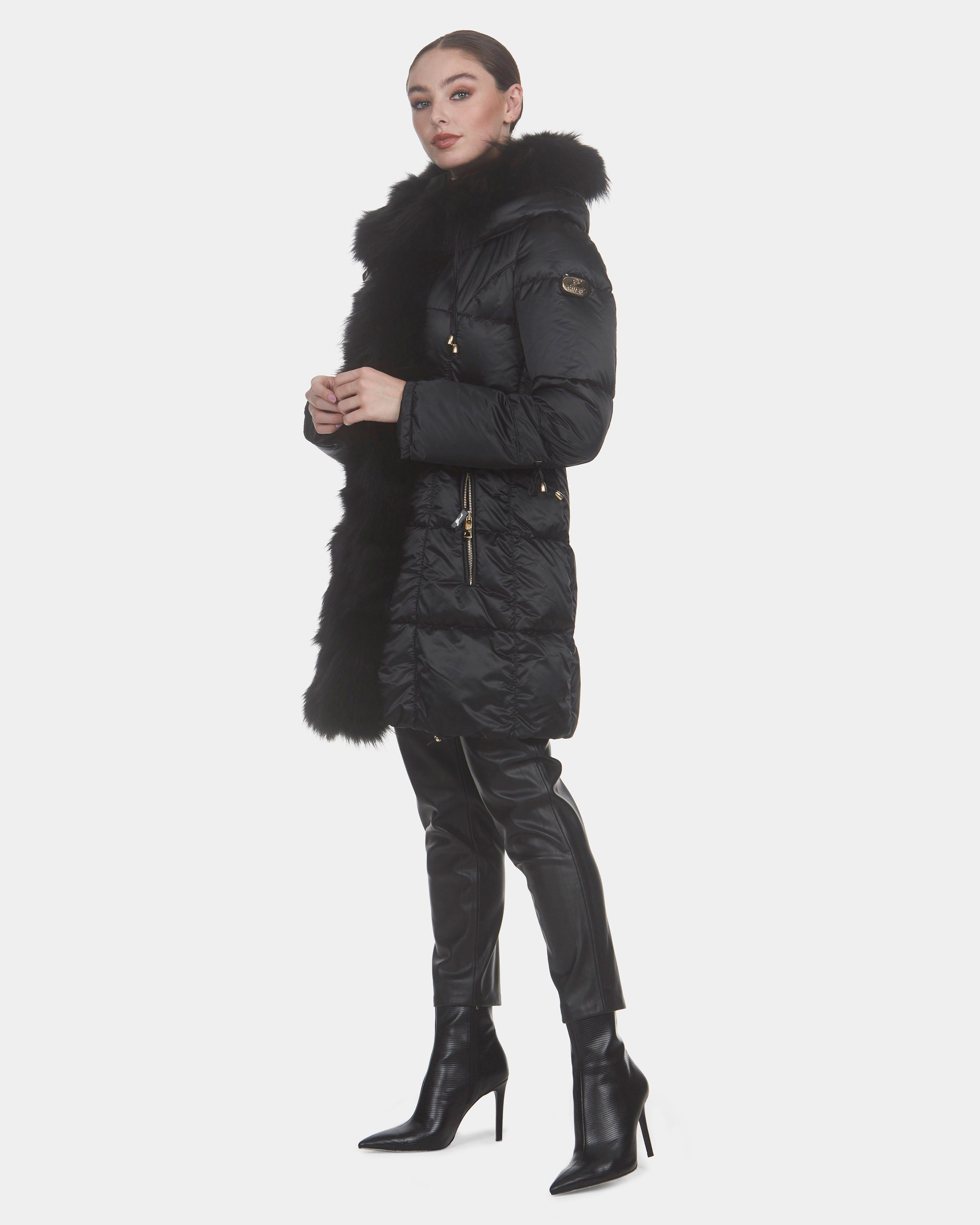 Après-Ski Jacket with Fox Sections Tuxedo