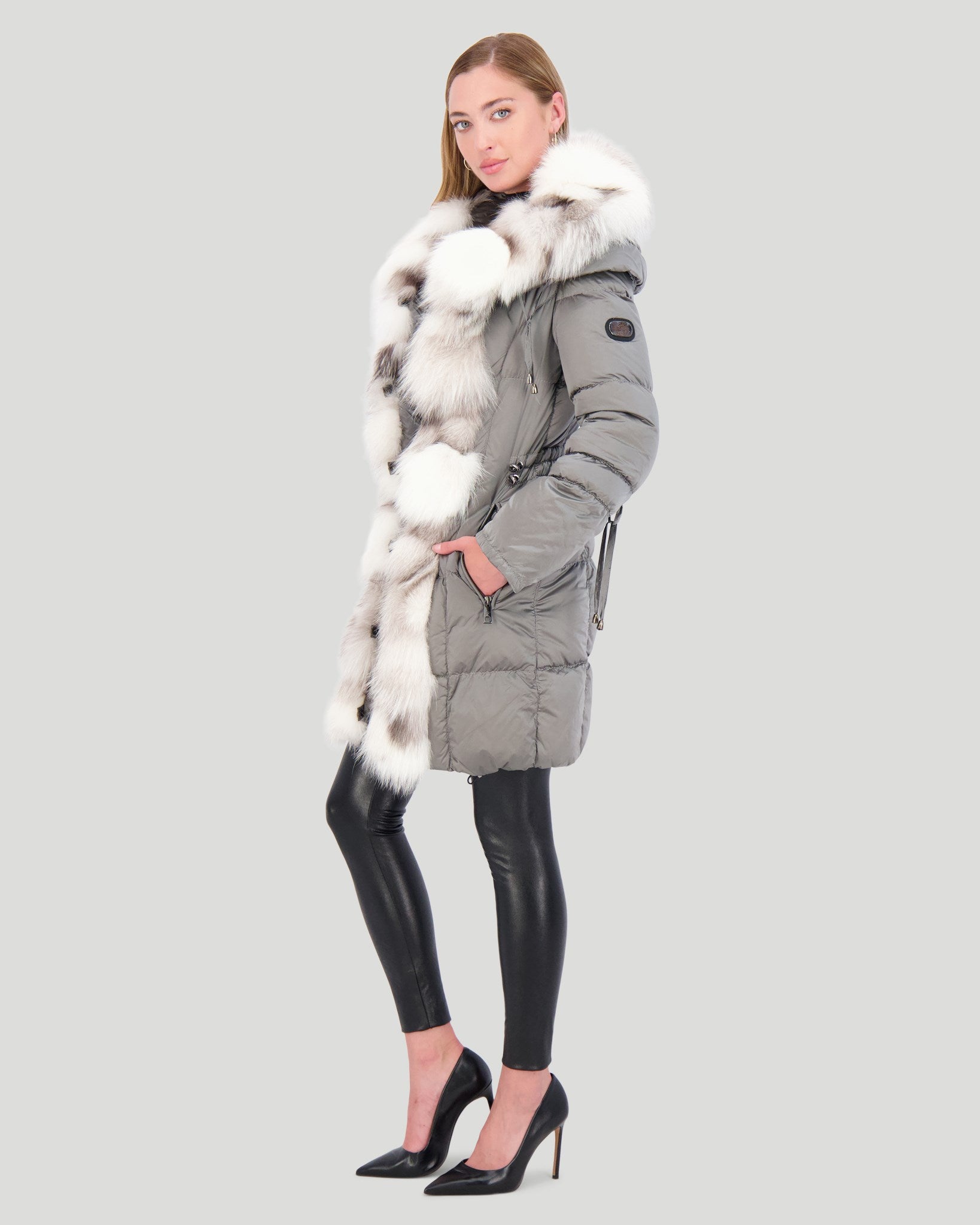 Après-Ski Jacket with Fox Sections Tuxedo