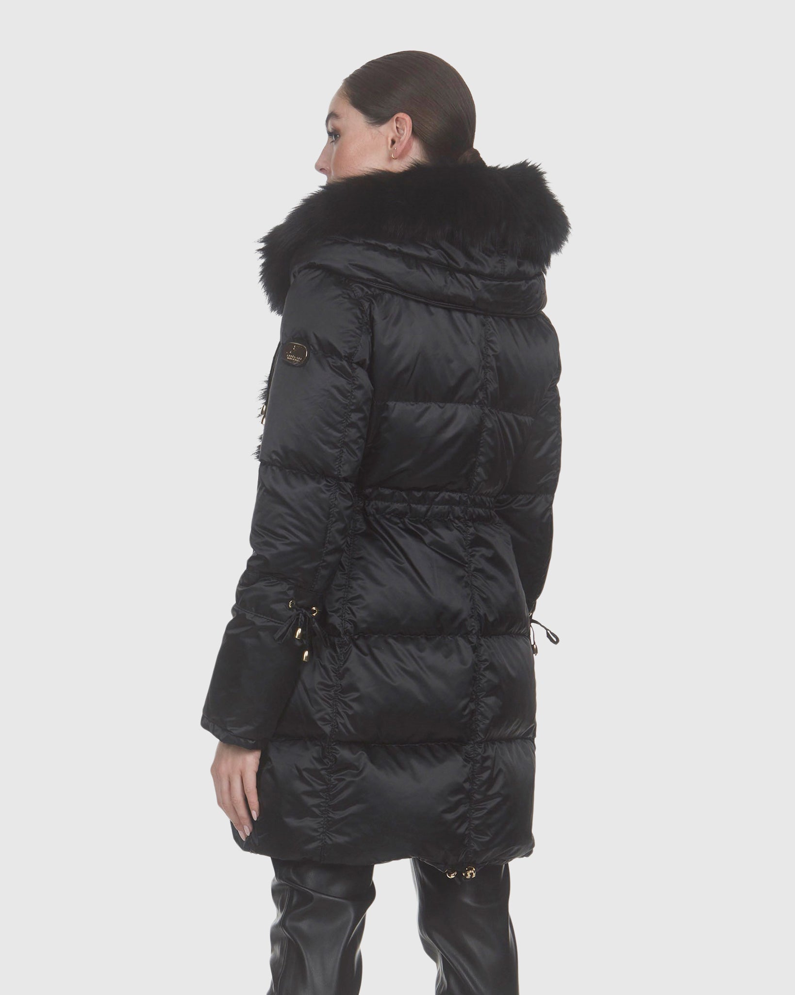 APRES-SKI PARKA WITH TOSCANA LAMB SECTIONS TUXEDO