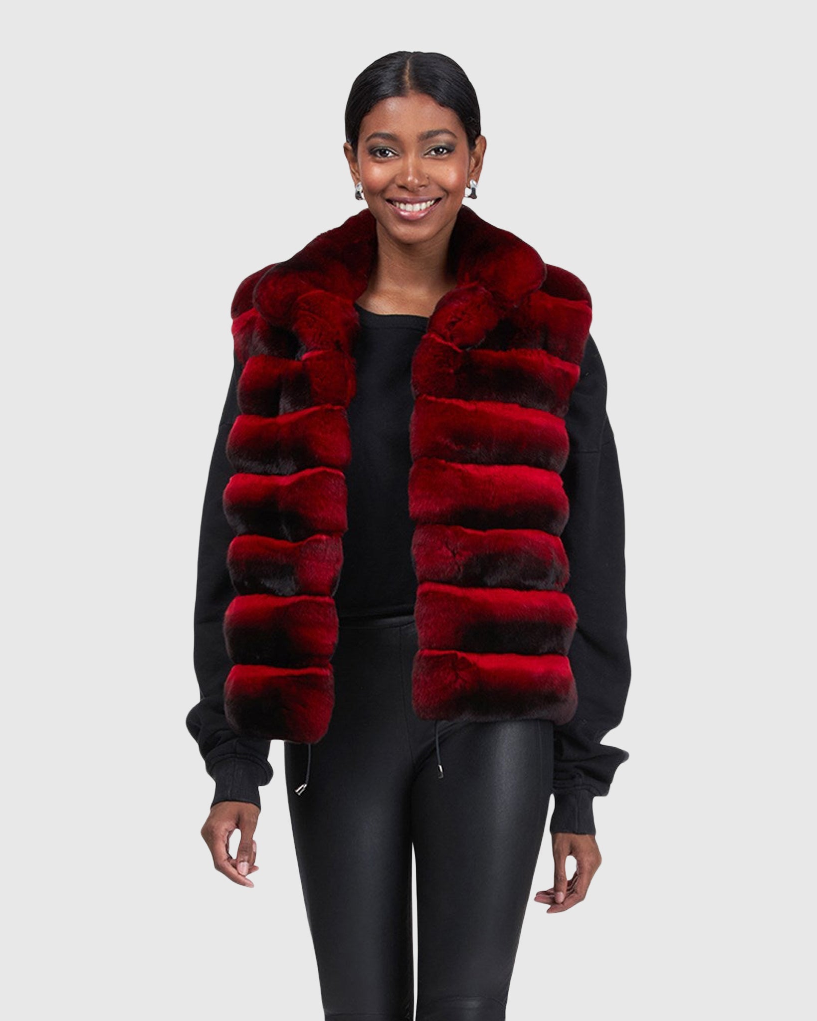Classic Chinchilla Fur Vest - Main Image