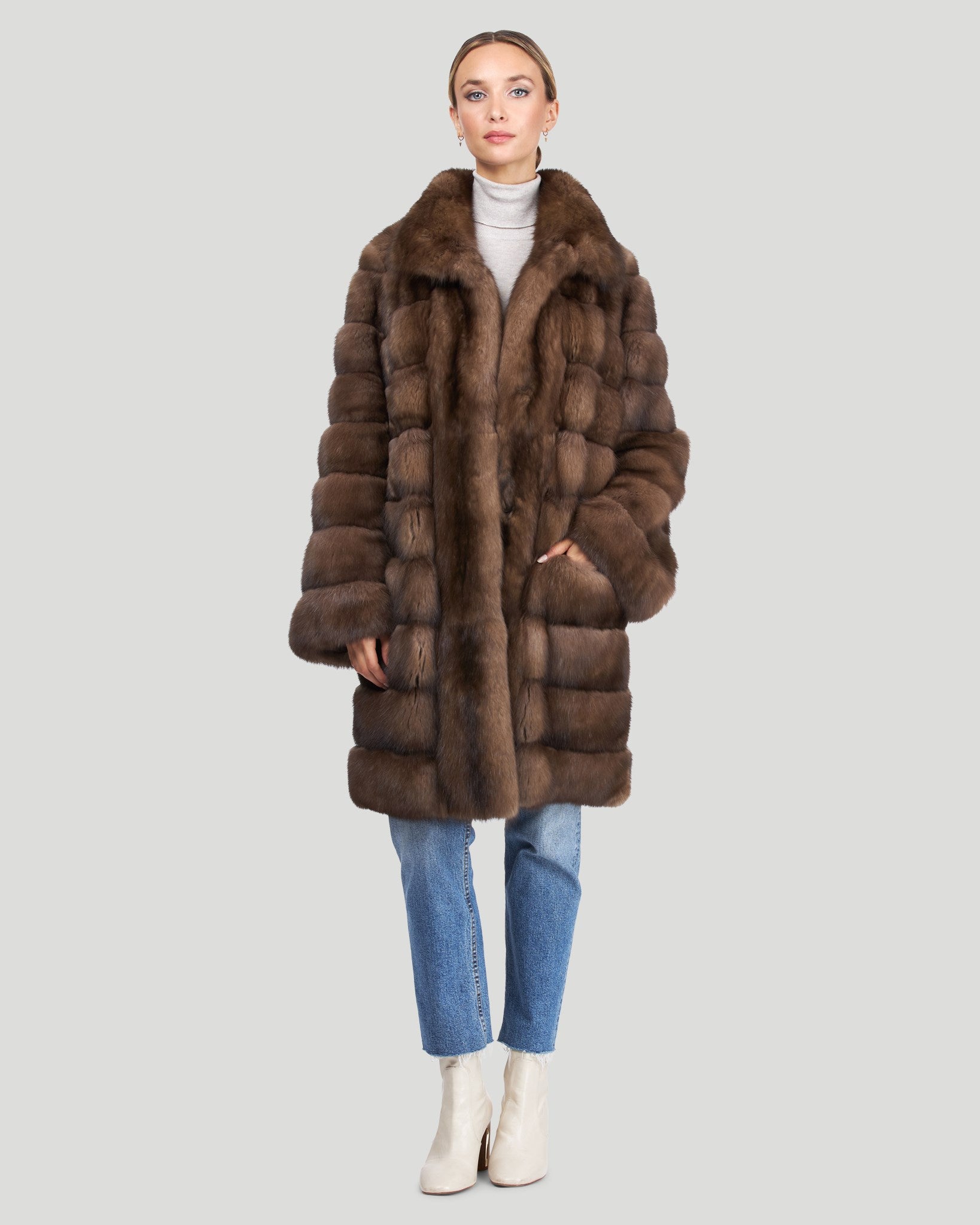 Classic Russian Sable Coat - Main Image