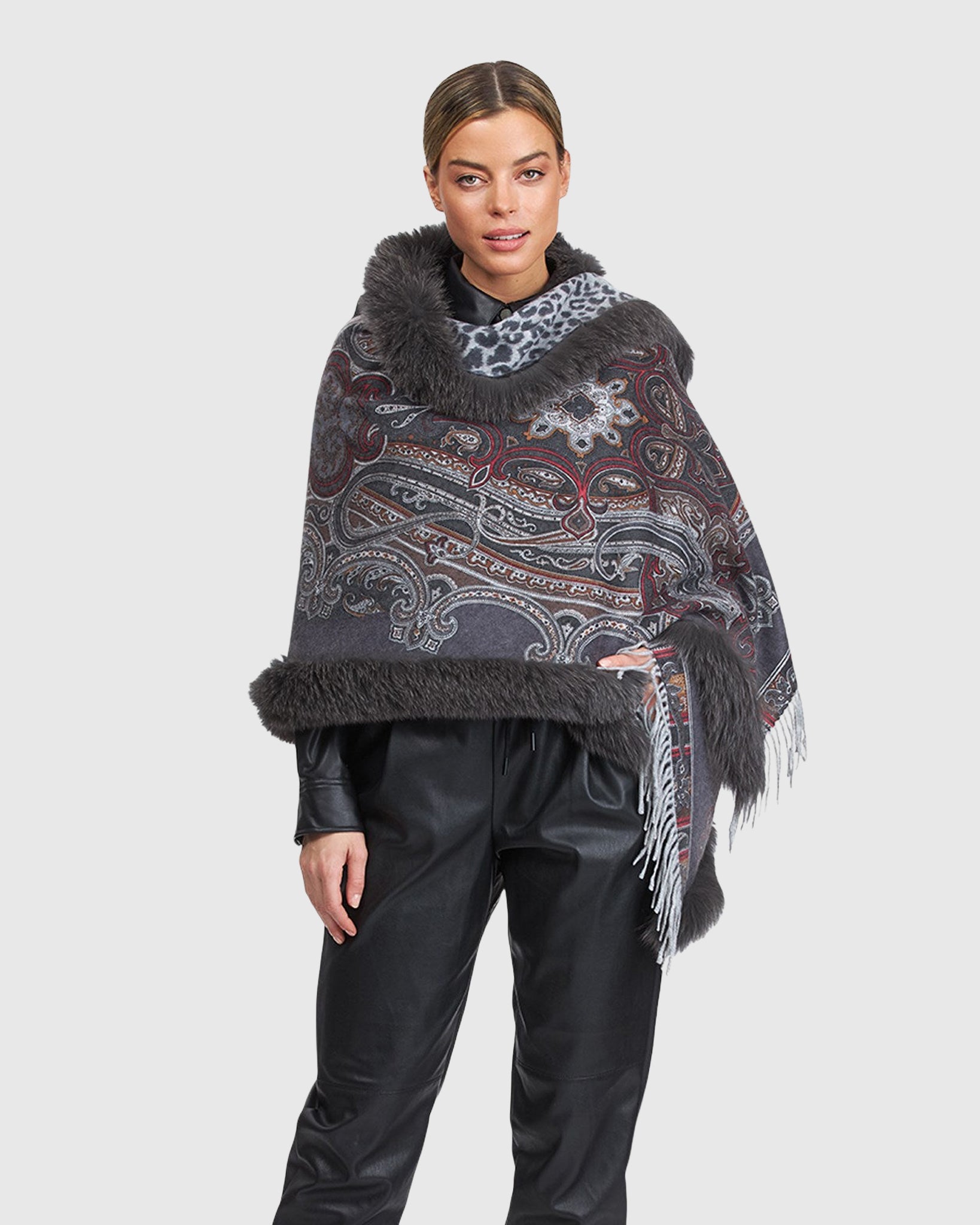 #Color_GRAY PAISLEY/ANIMAL PRINT
