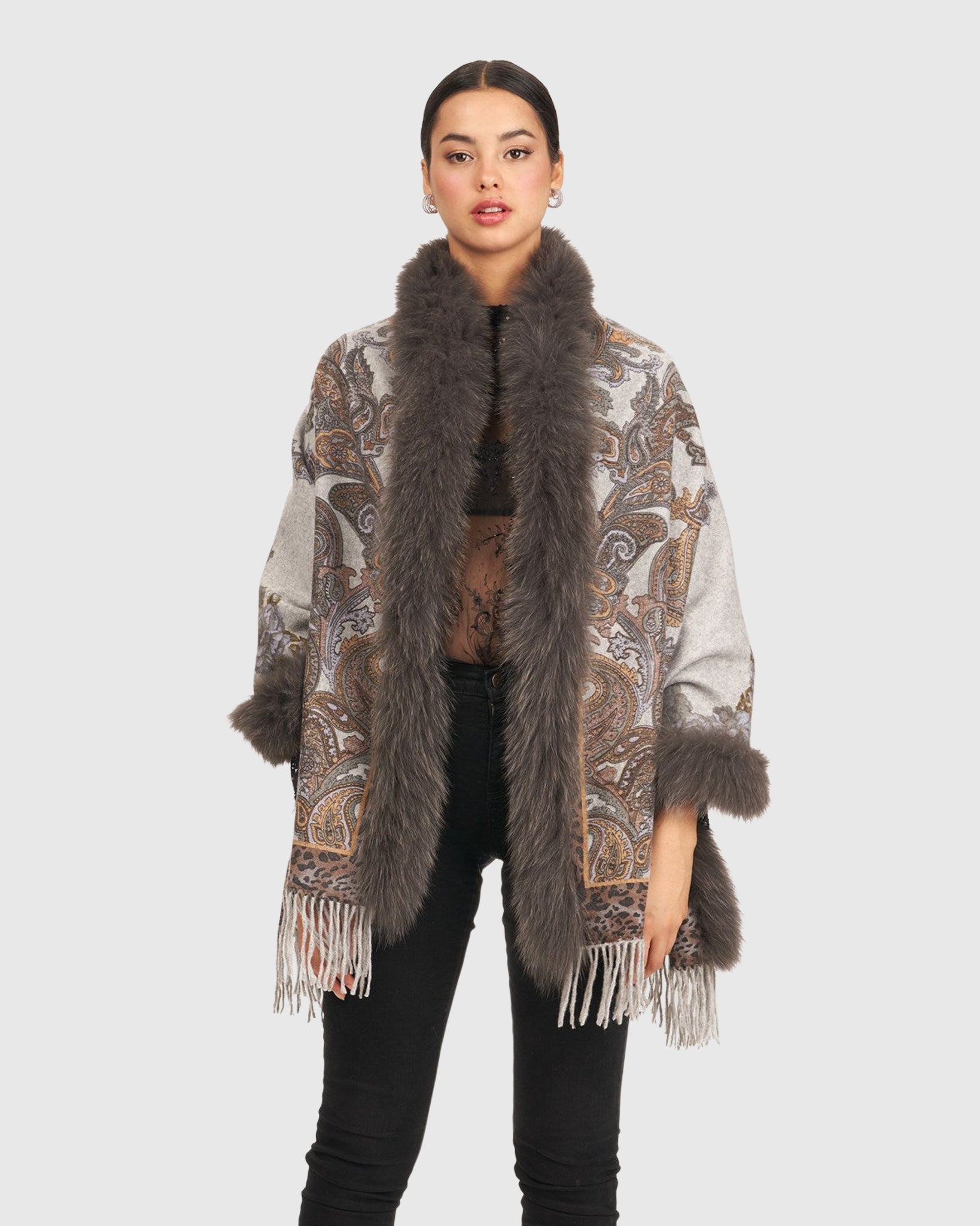#Color_GRAY PAISLEY/ANIMAL PRINT