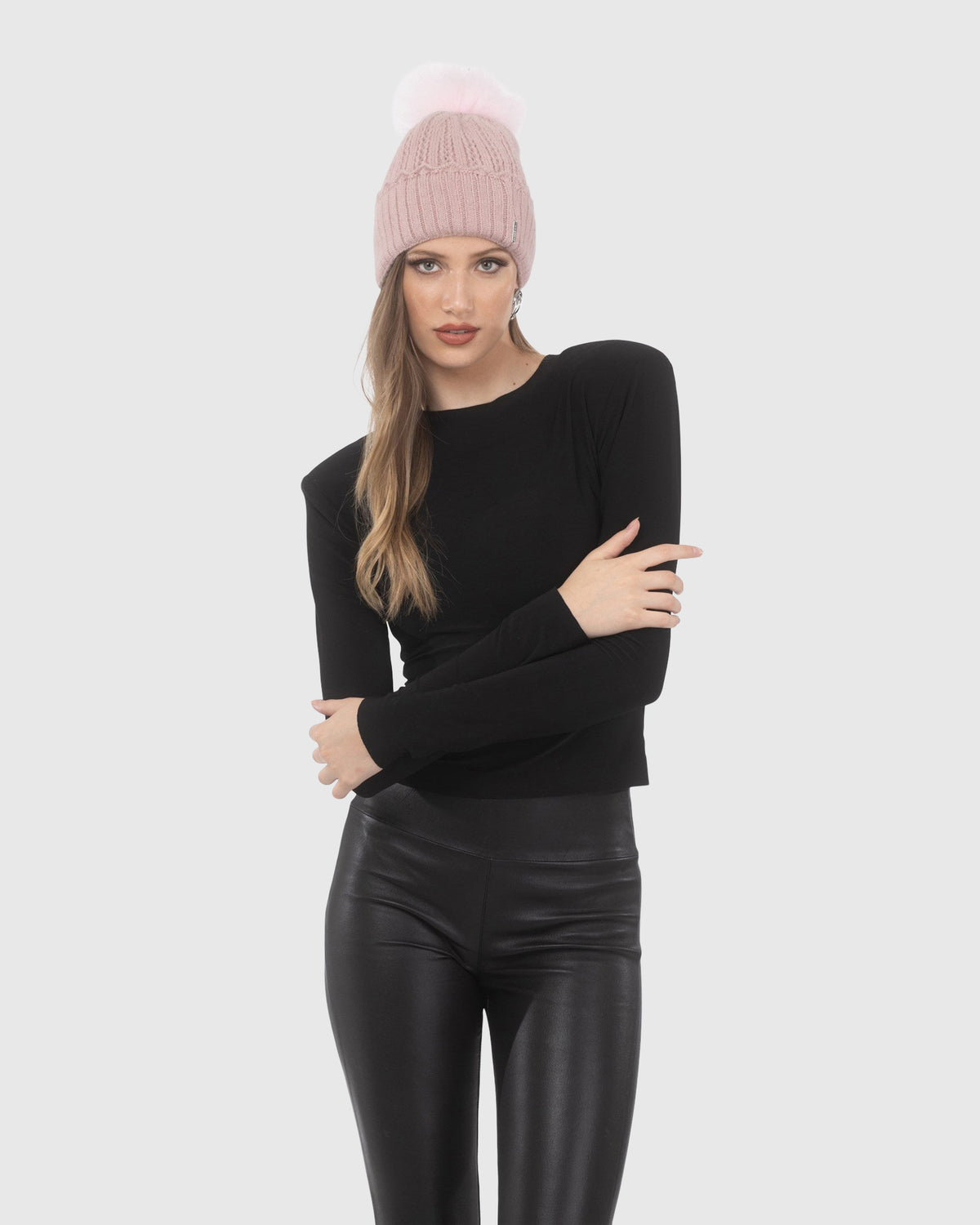 Knit Hat With Select Lamb Pom