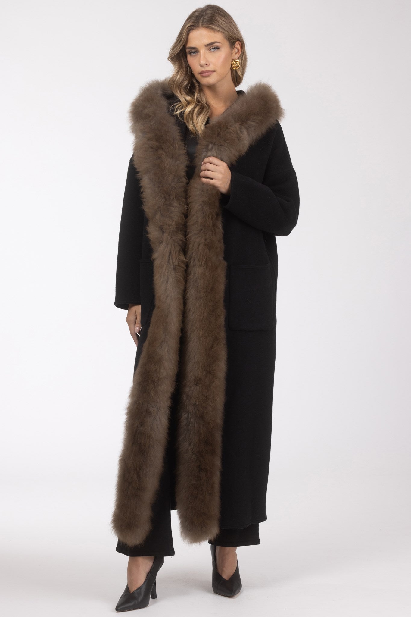 Parka Crafted From Loro Piana Cashmere with Select Cashmere Goat Trim