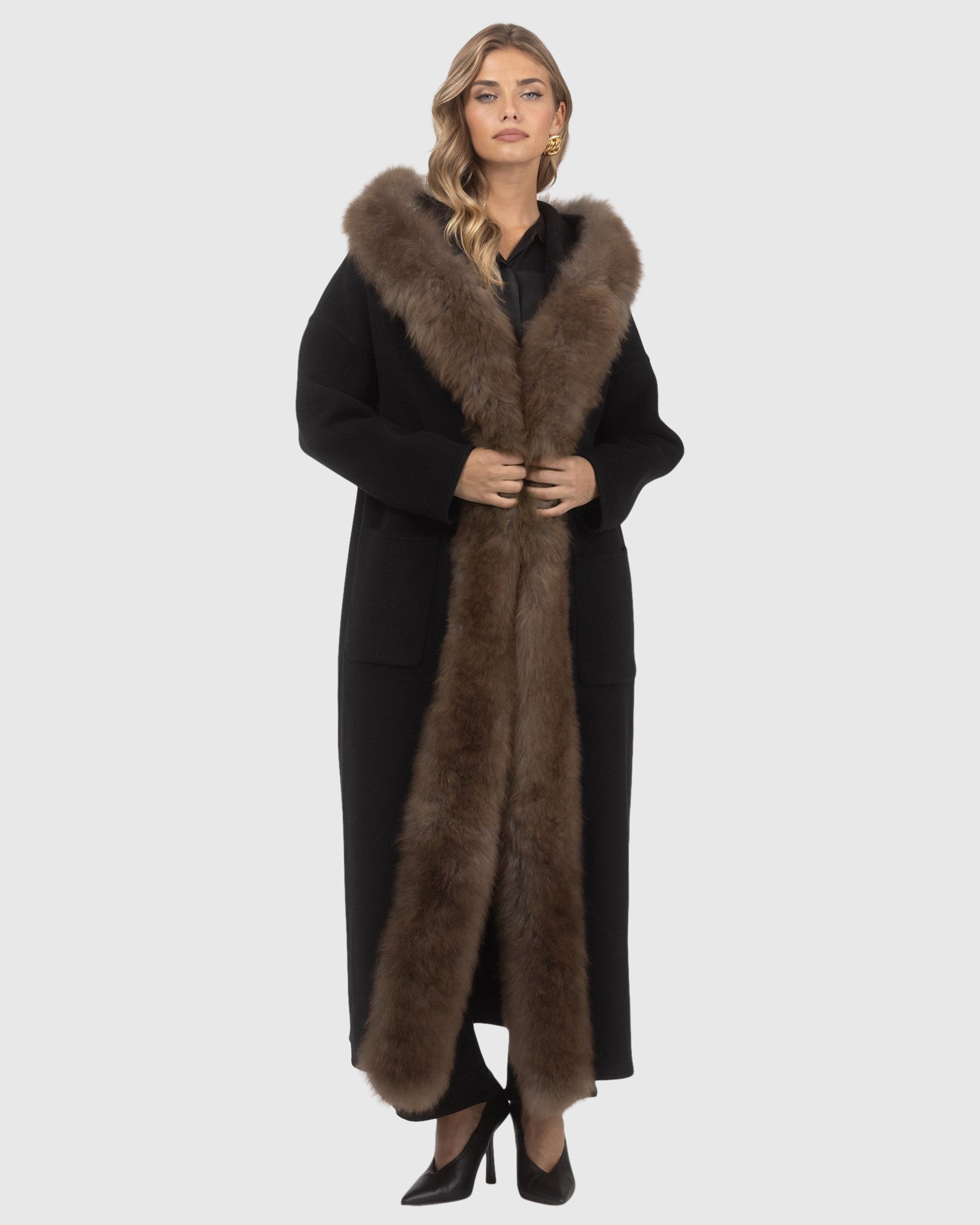 Loro Piana Cashmere Parka with Select Cashmere Goat Trim