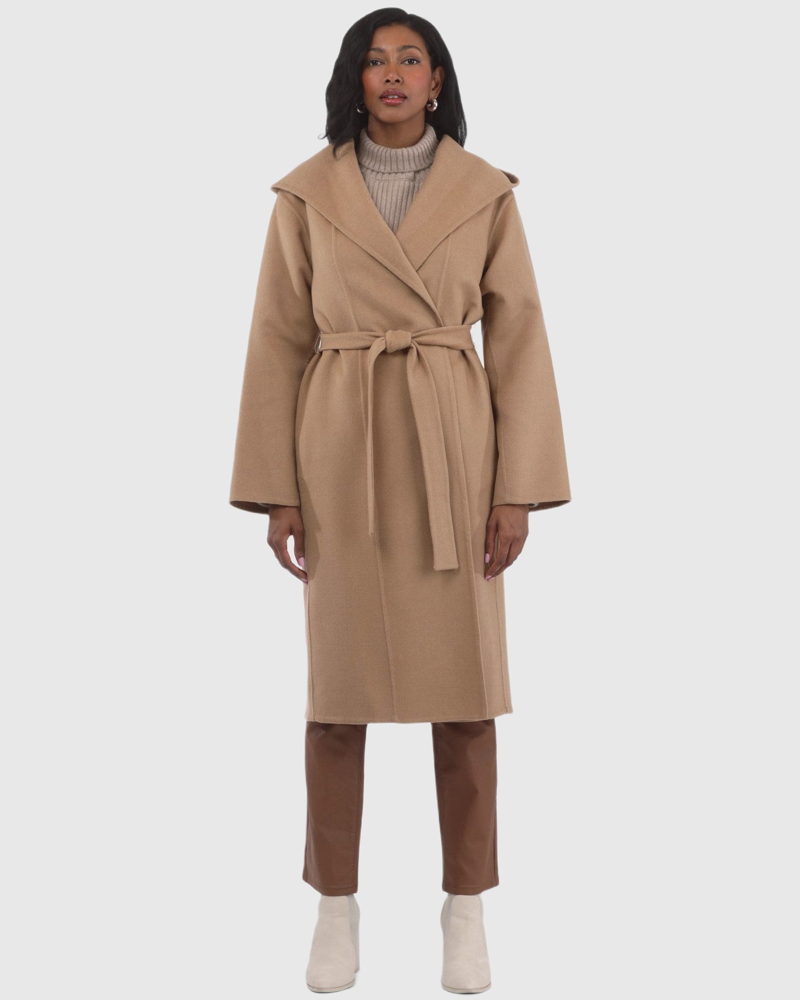 Loro Piana Wool Belted Short Coat