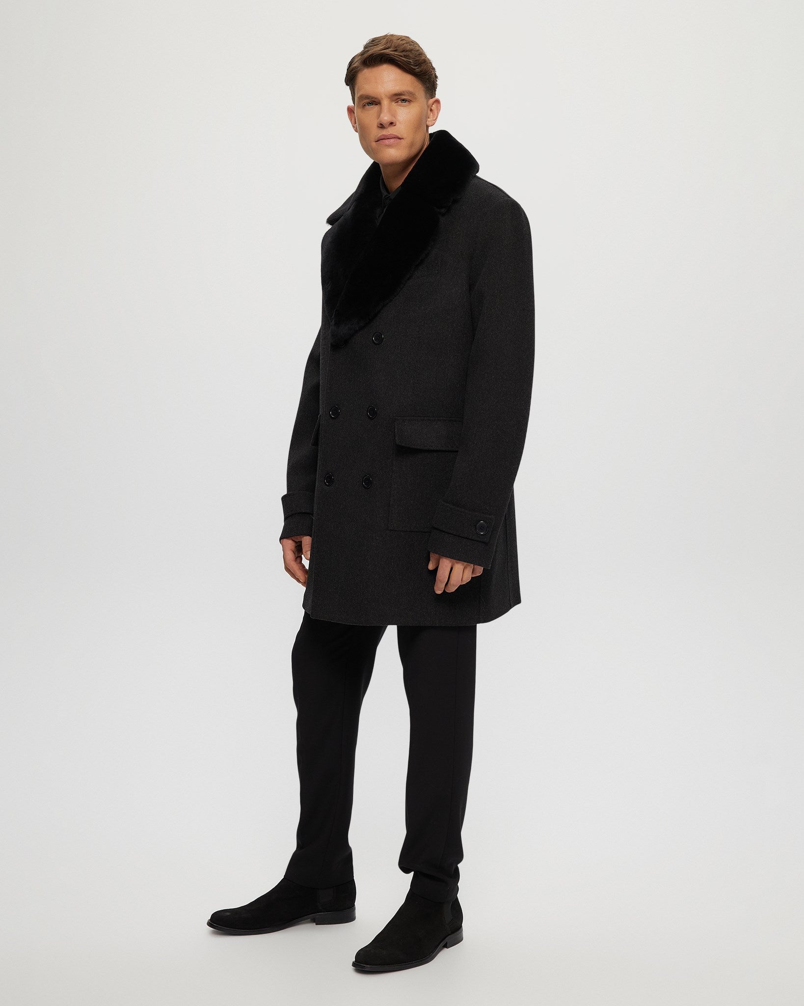#Color_BLACK MELANGE/BLACK
