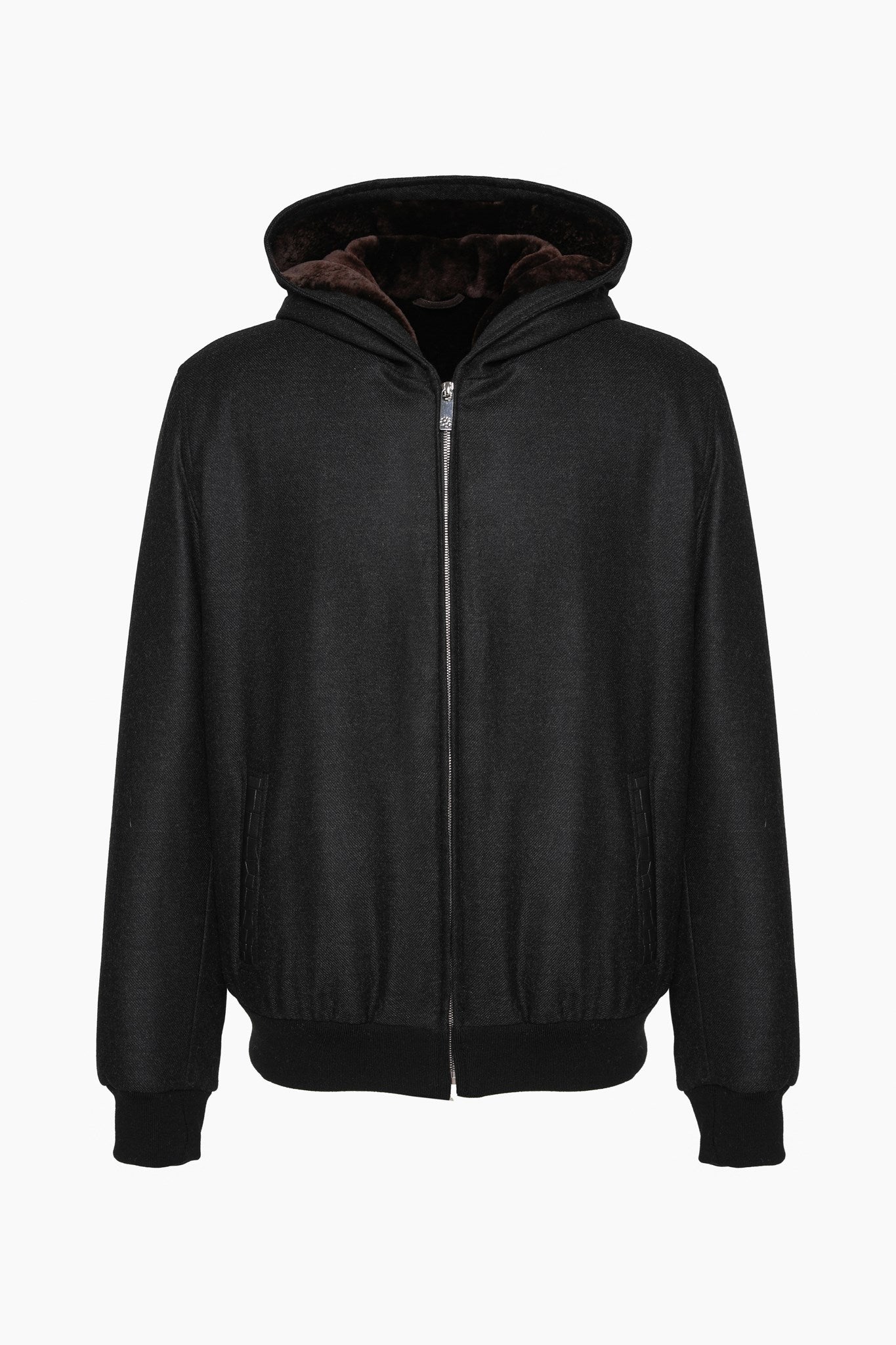 Men's Jacket Crafted From Loro Piana Cashmere and Wool with Select Shearling Lamb Lining