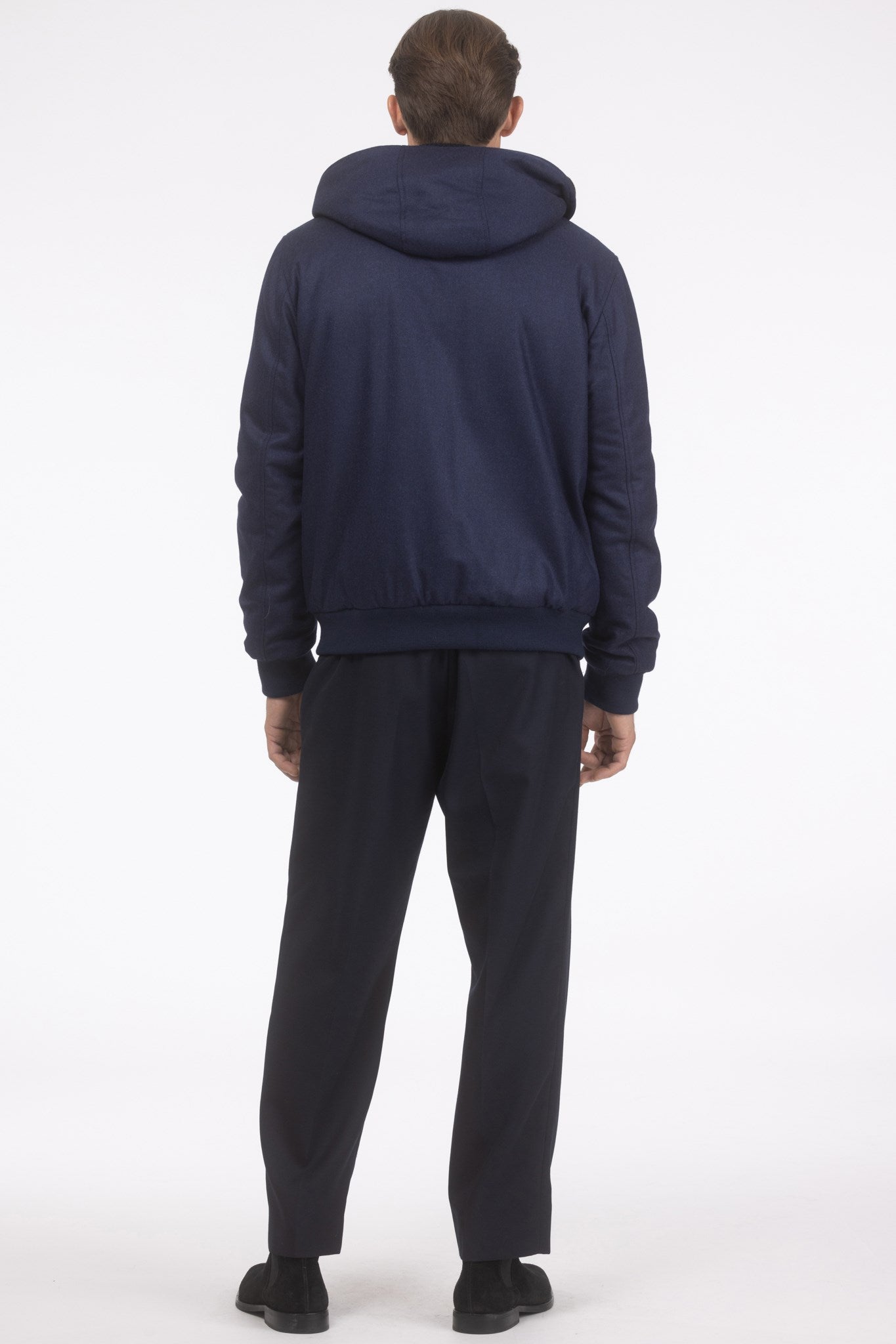 Men's Jacket Crafted From Loro Piana Cashmere and Wool with Select Shearling Lamb Lining