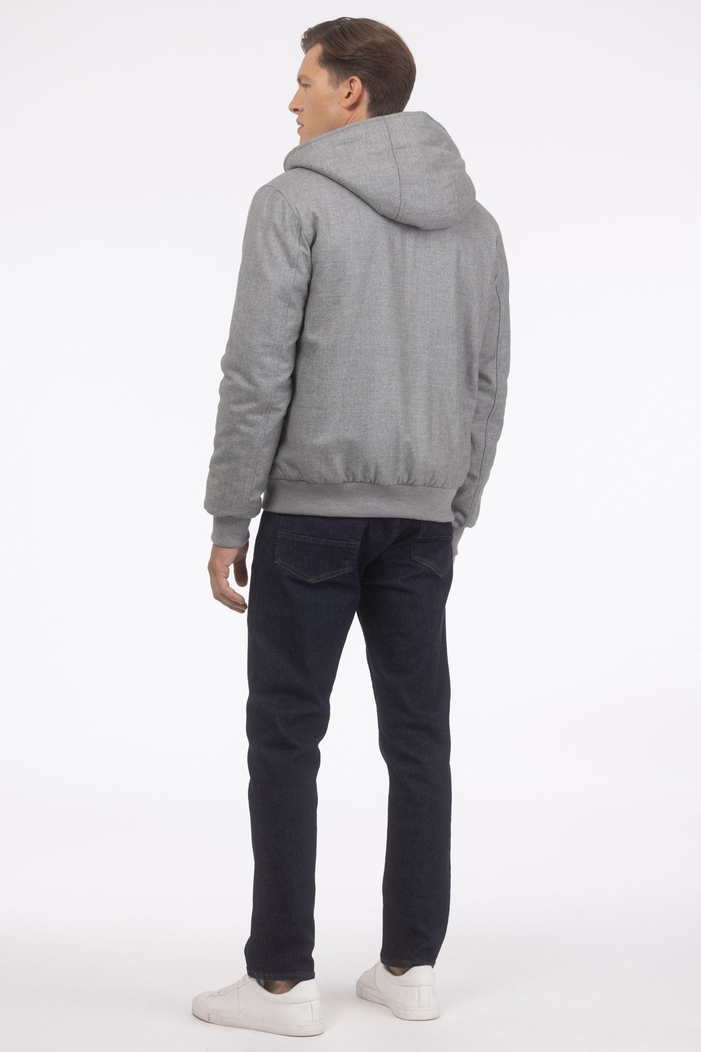 Men's Jacket Crafted From Loro Piana Cashmere and Wool with Select Shearling Lamb Lining