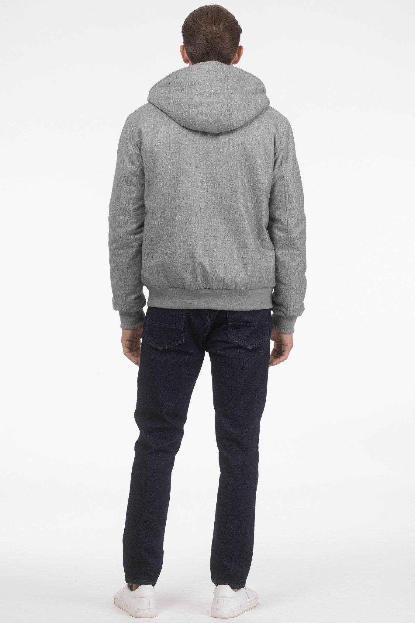 Men's Jacket Crafted From Loro Piana Cashmere and Wool with Select Shearling Lamb Lining