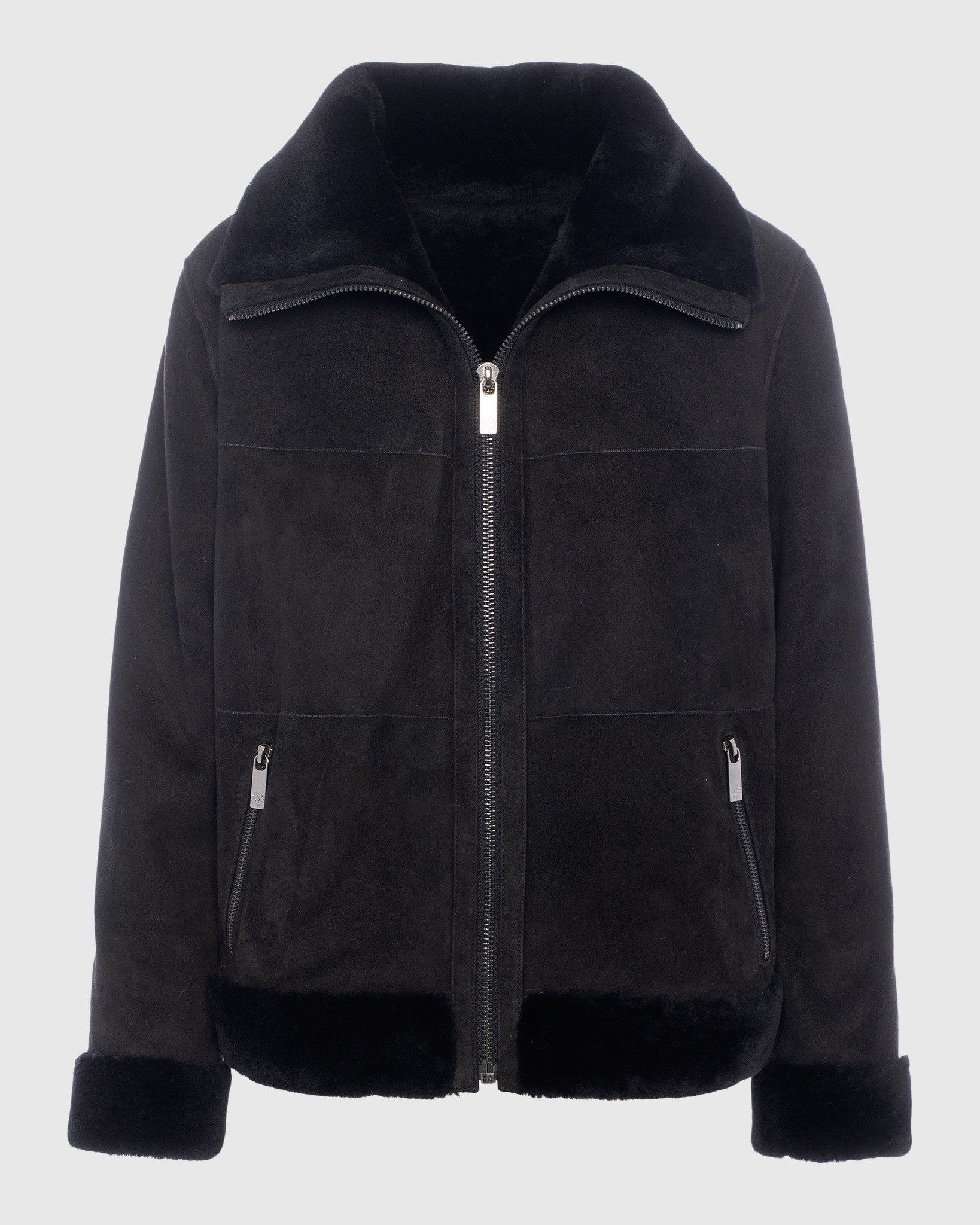 Merino Shearling Lamb Zip Jacket