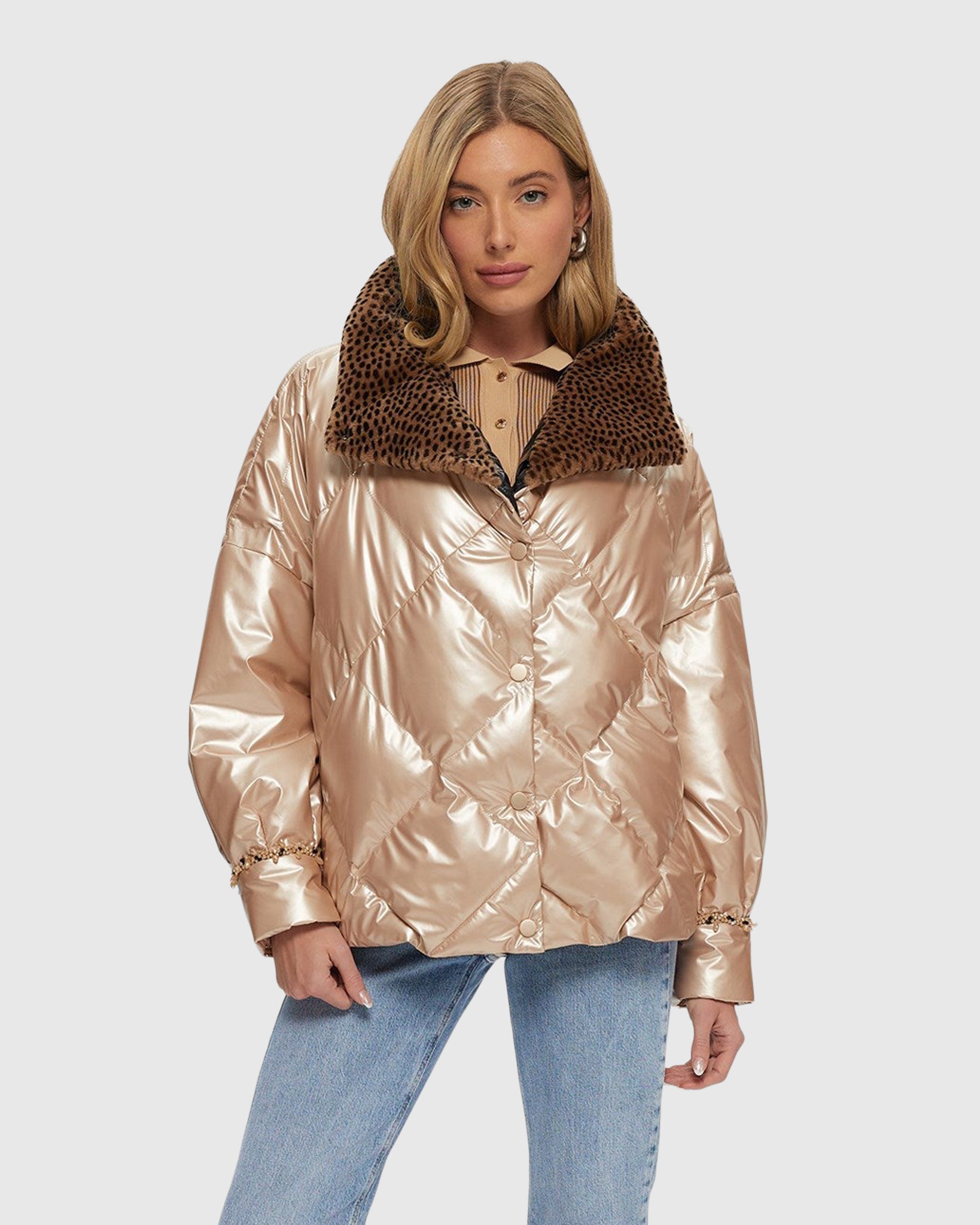 #Color_ROSE GOLD/SPOT PRINT