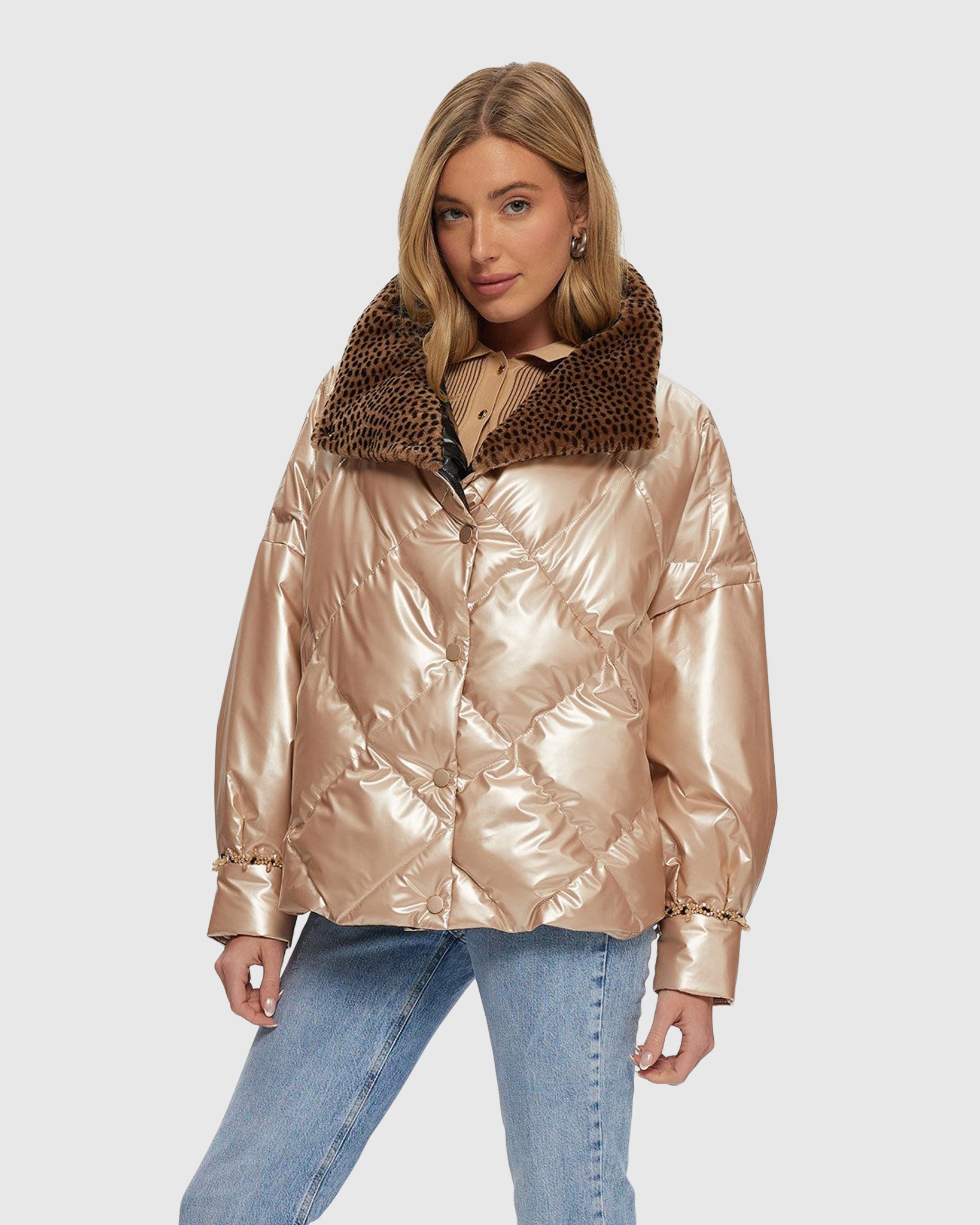 #Color_ROSE GOLD/SPOT PRINT