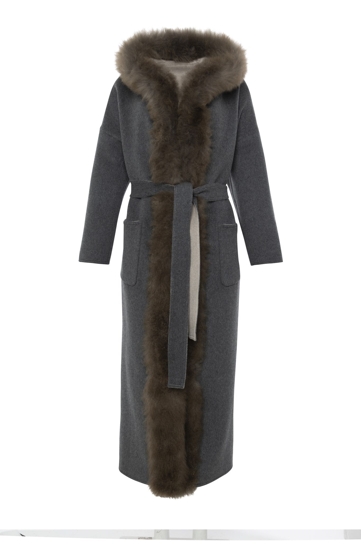 Reversible Parka Crafted From Loro Piana Cashmere with Select Cashmere Goat Trim