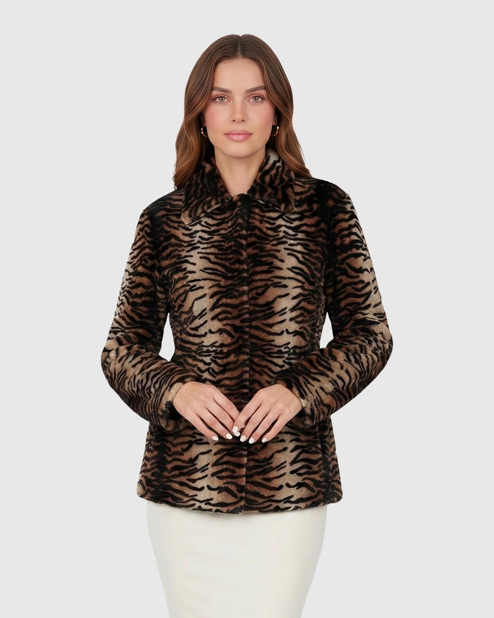 #Color_Brown Tgr Print