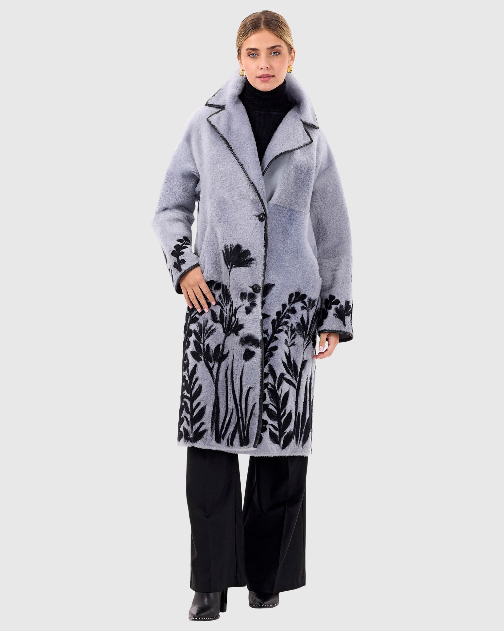#Color_PERIWINKLE/BLACK FLORAL