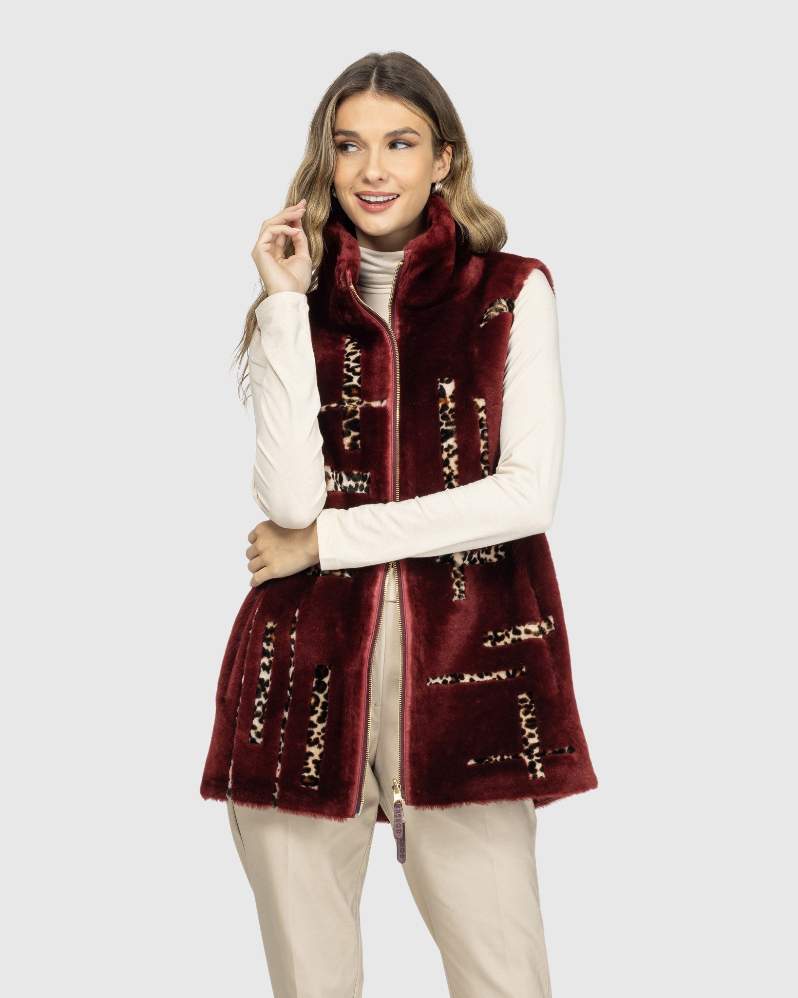 #Color_WINE/LPRD INTARSIA