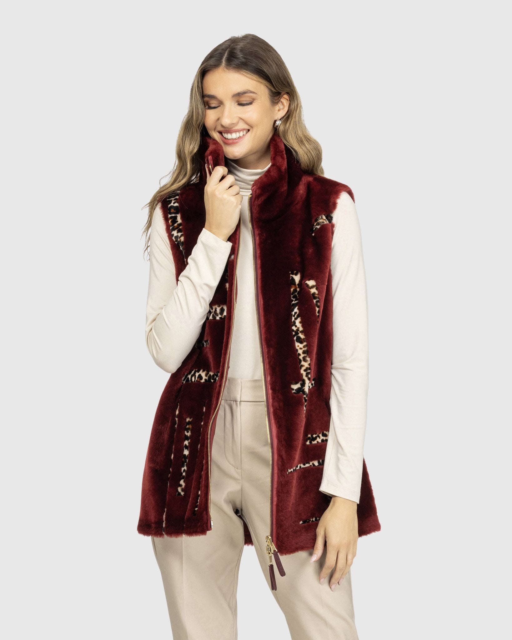 #Color_WINE/LPRD INTARSIA