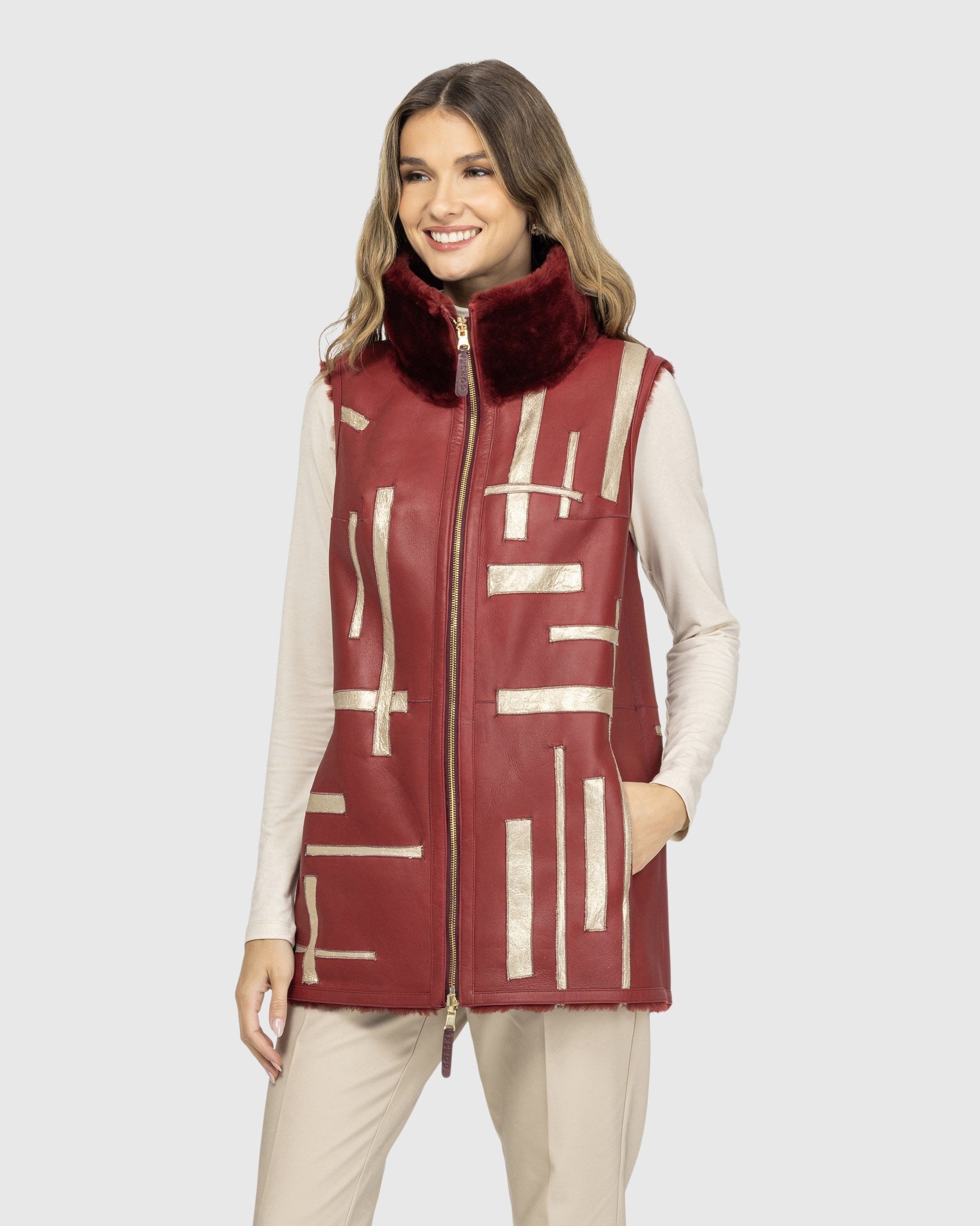 #Color_WINE/LPRD INTARSIA