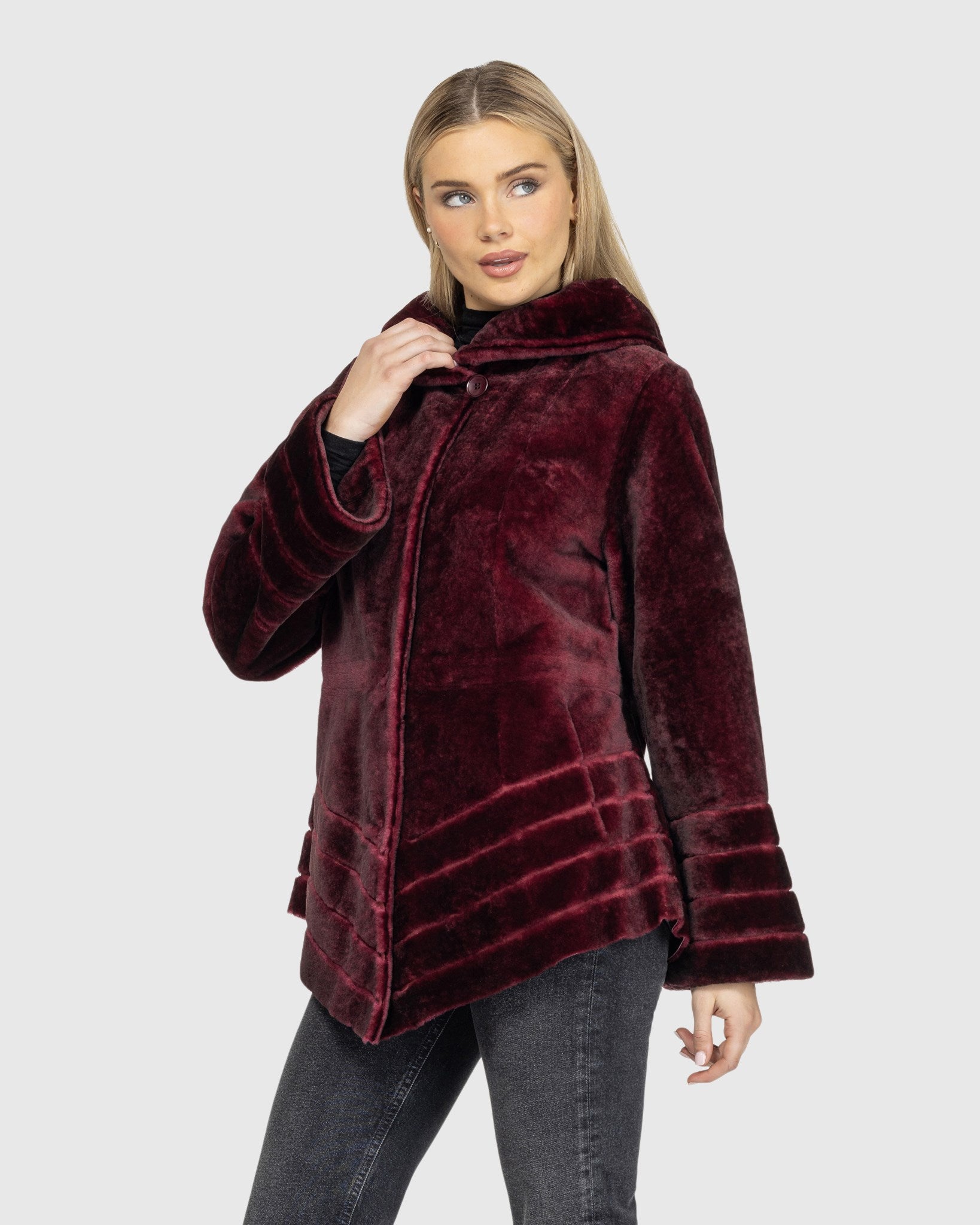 REVERSIBLE SHEARLING LAMB JACKET