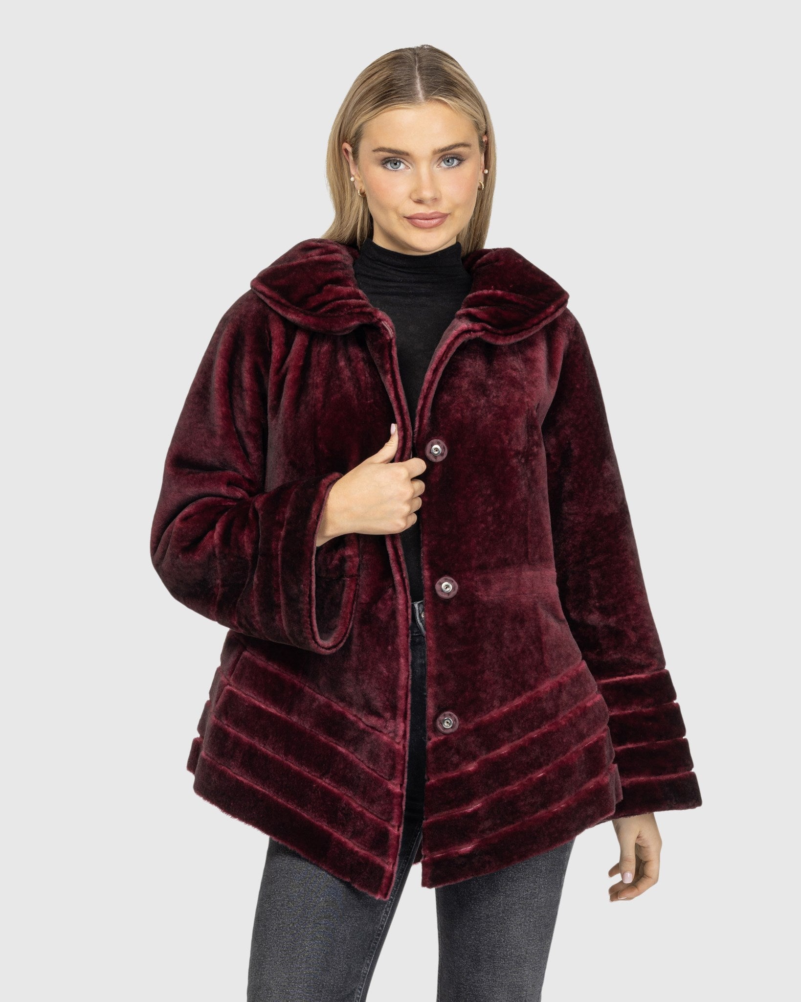 REVERSIBLE SHEARLING LAMB JACKET