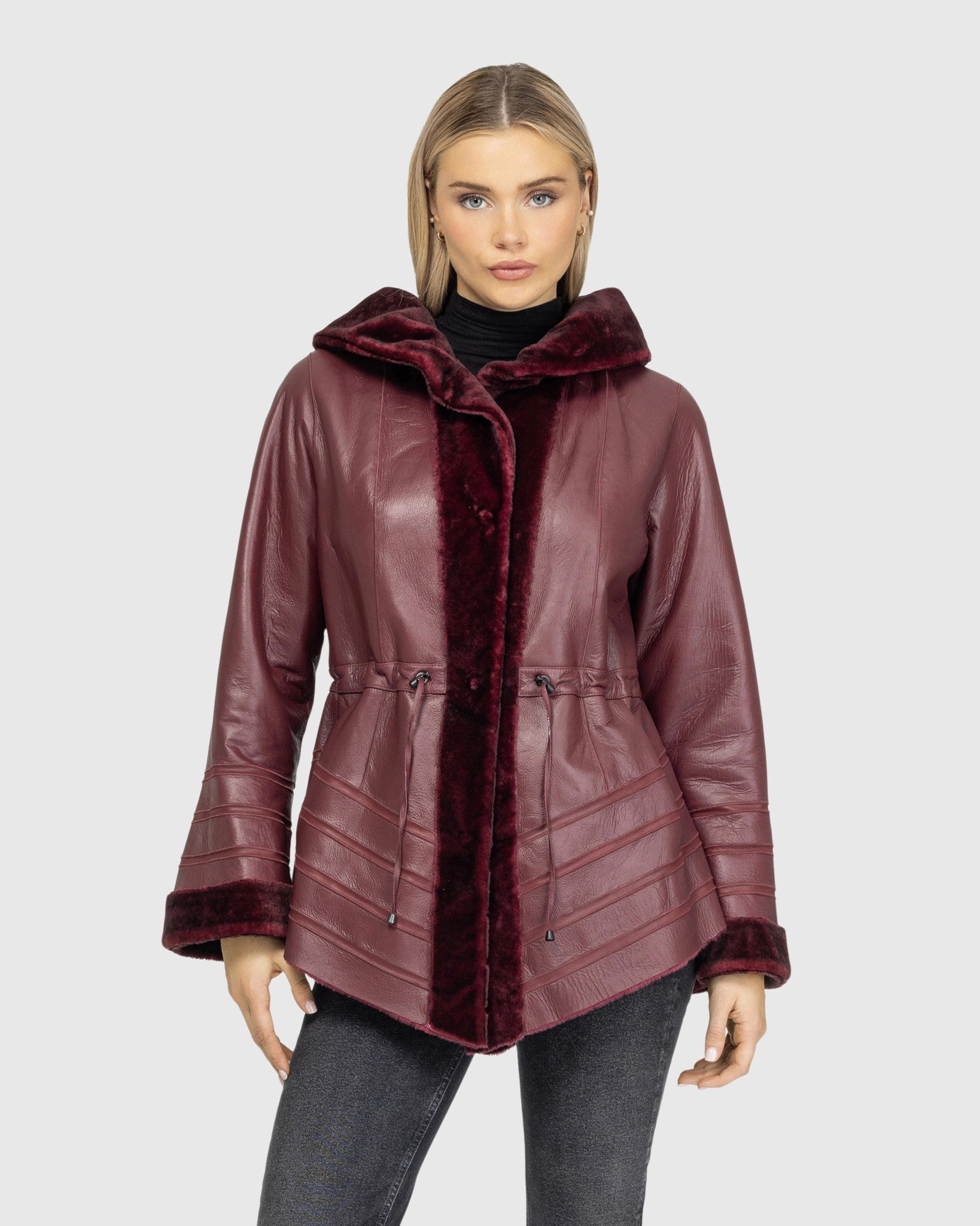 REVERSIBLE SHEARLING LAMB JACKET