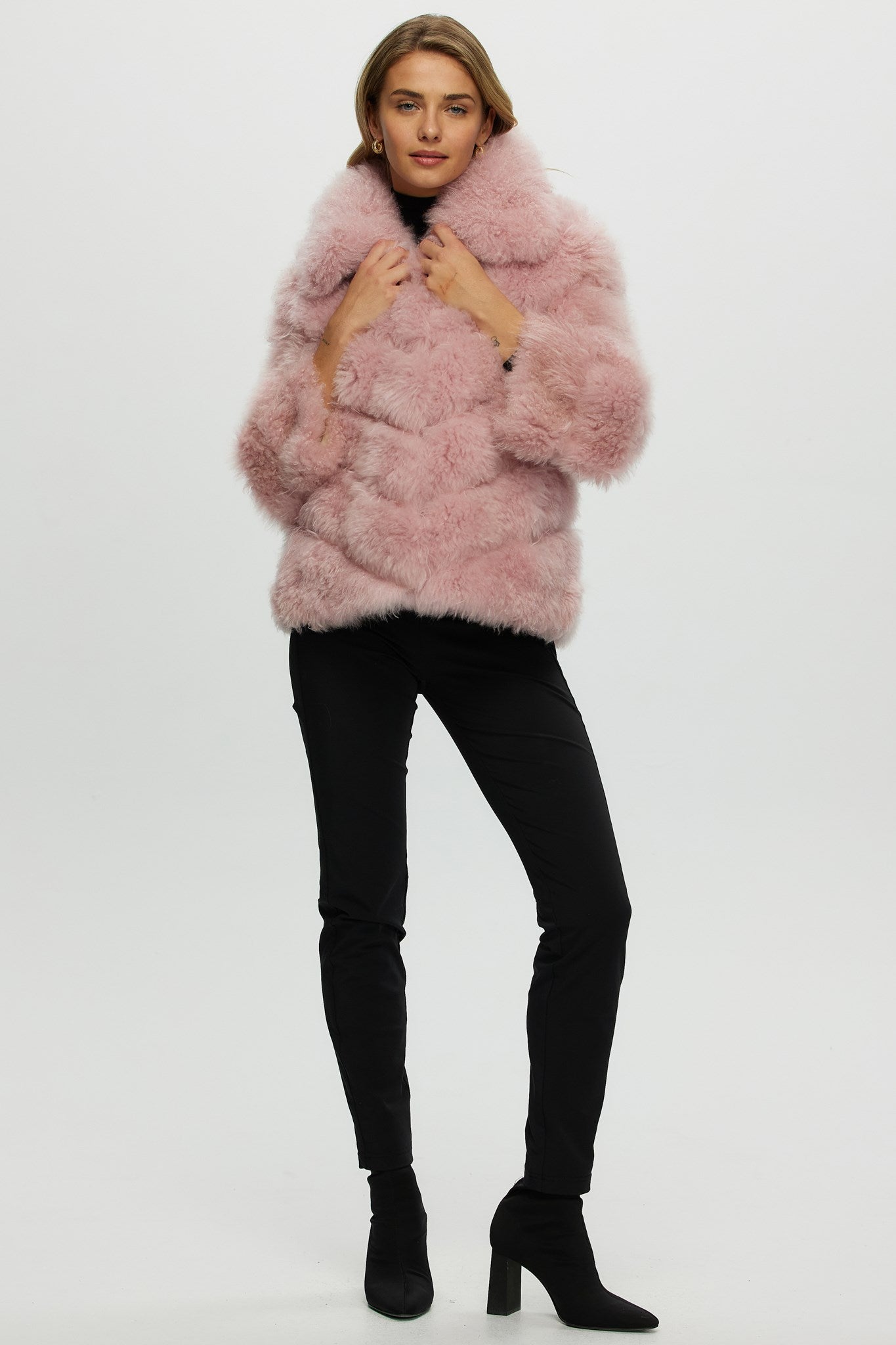 Select Cashmere Goat Diagonal Jacket