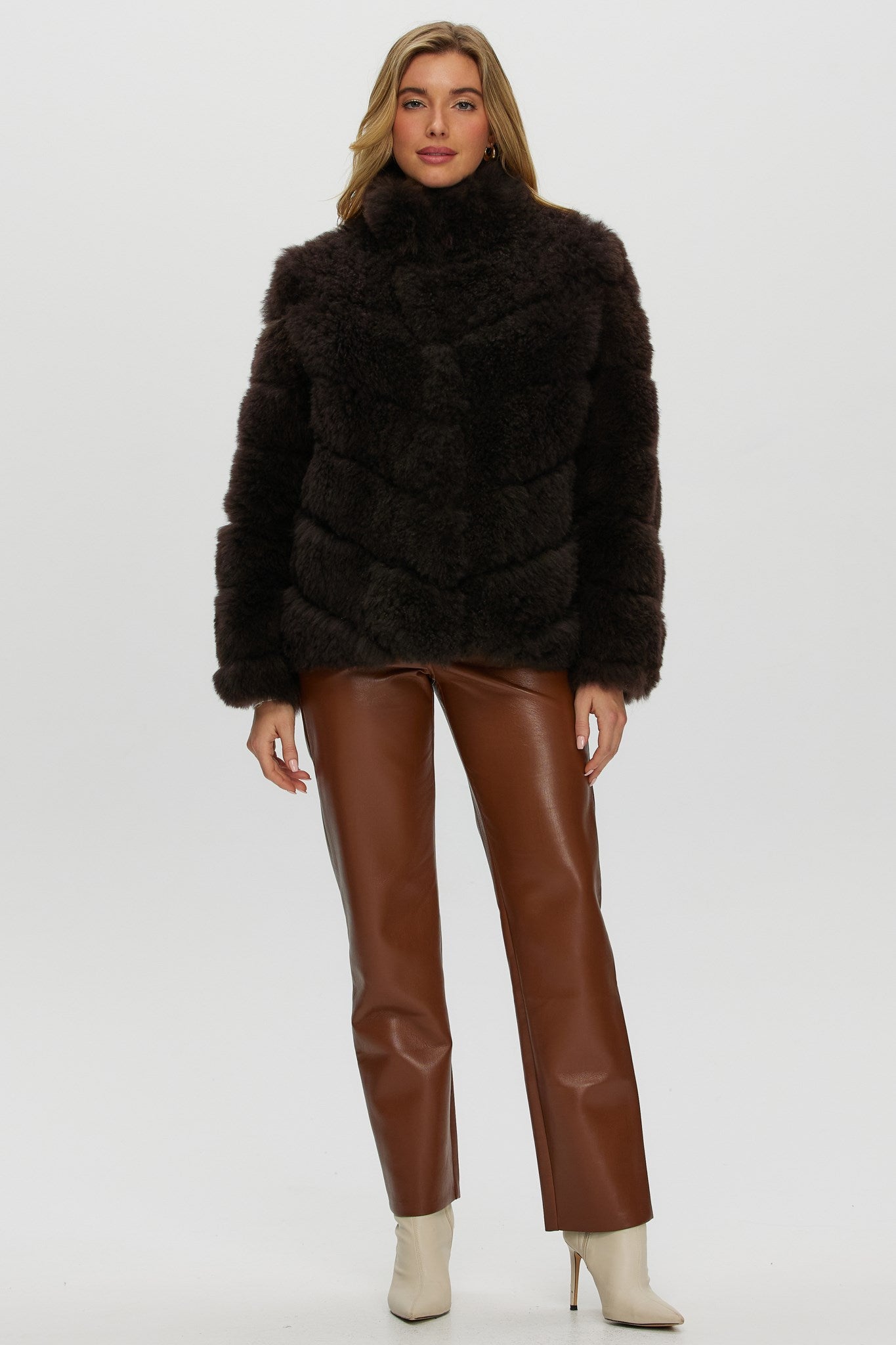 Select Cashmere Goat Diagonal Jacket