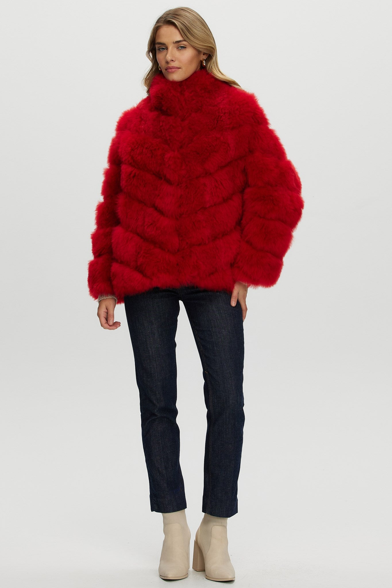 Select Cashmere Goat Diagonal Jacket