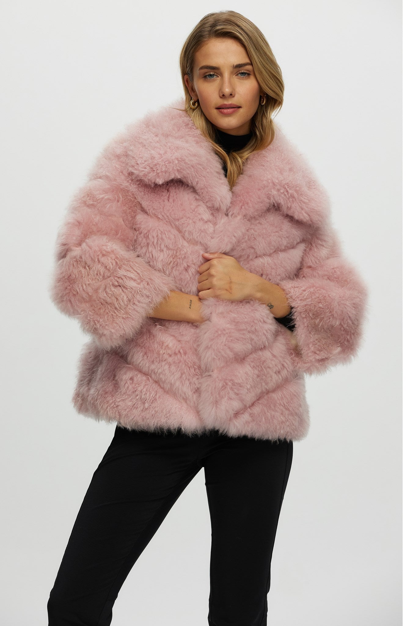 Select Cashmere Goat Diagonal Jacket