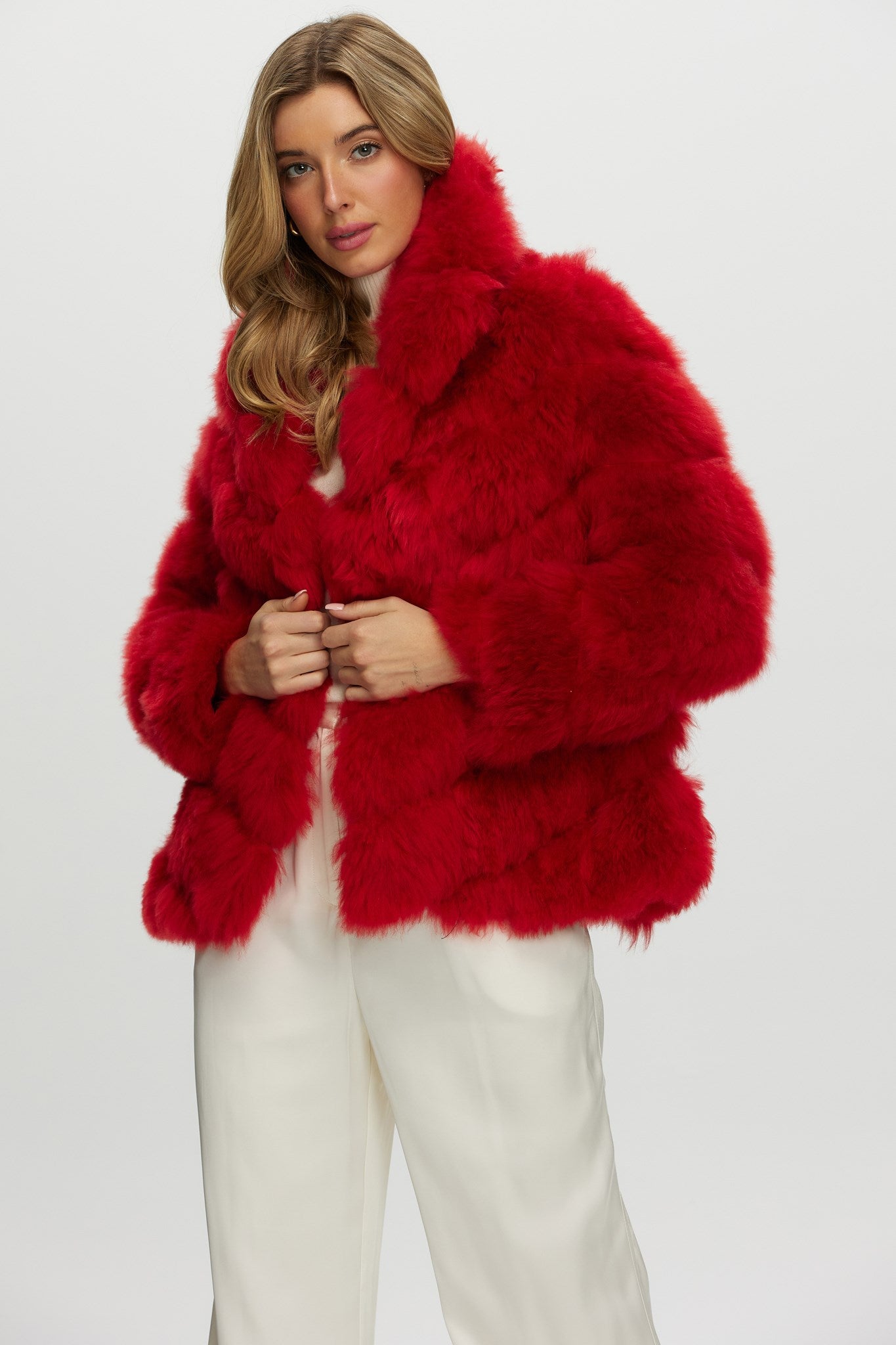 Select Cashmere Goat Diagonal Jacket