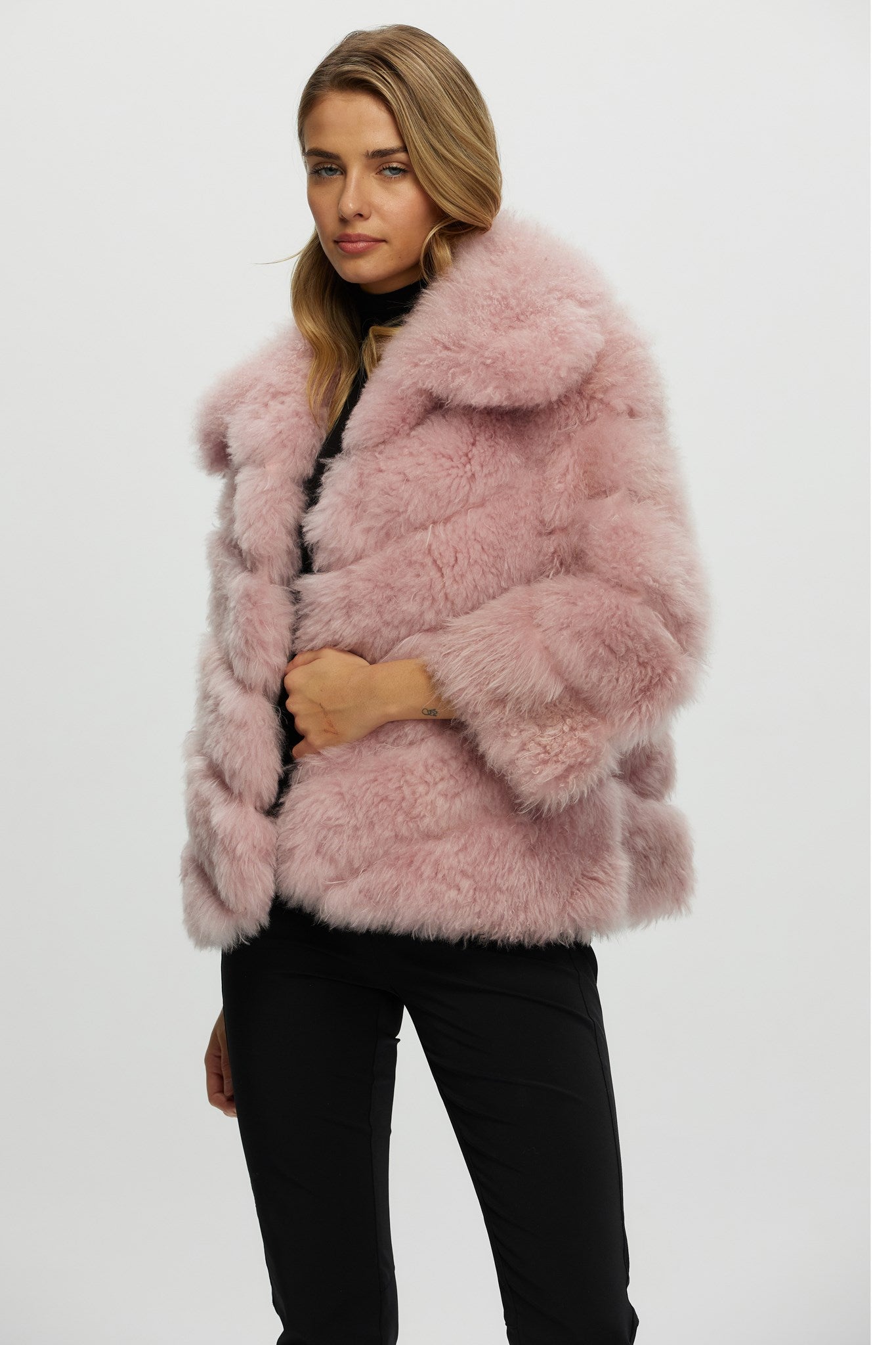 Select Cashmere Goat Diagonal Jacket