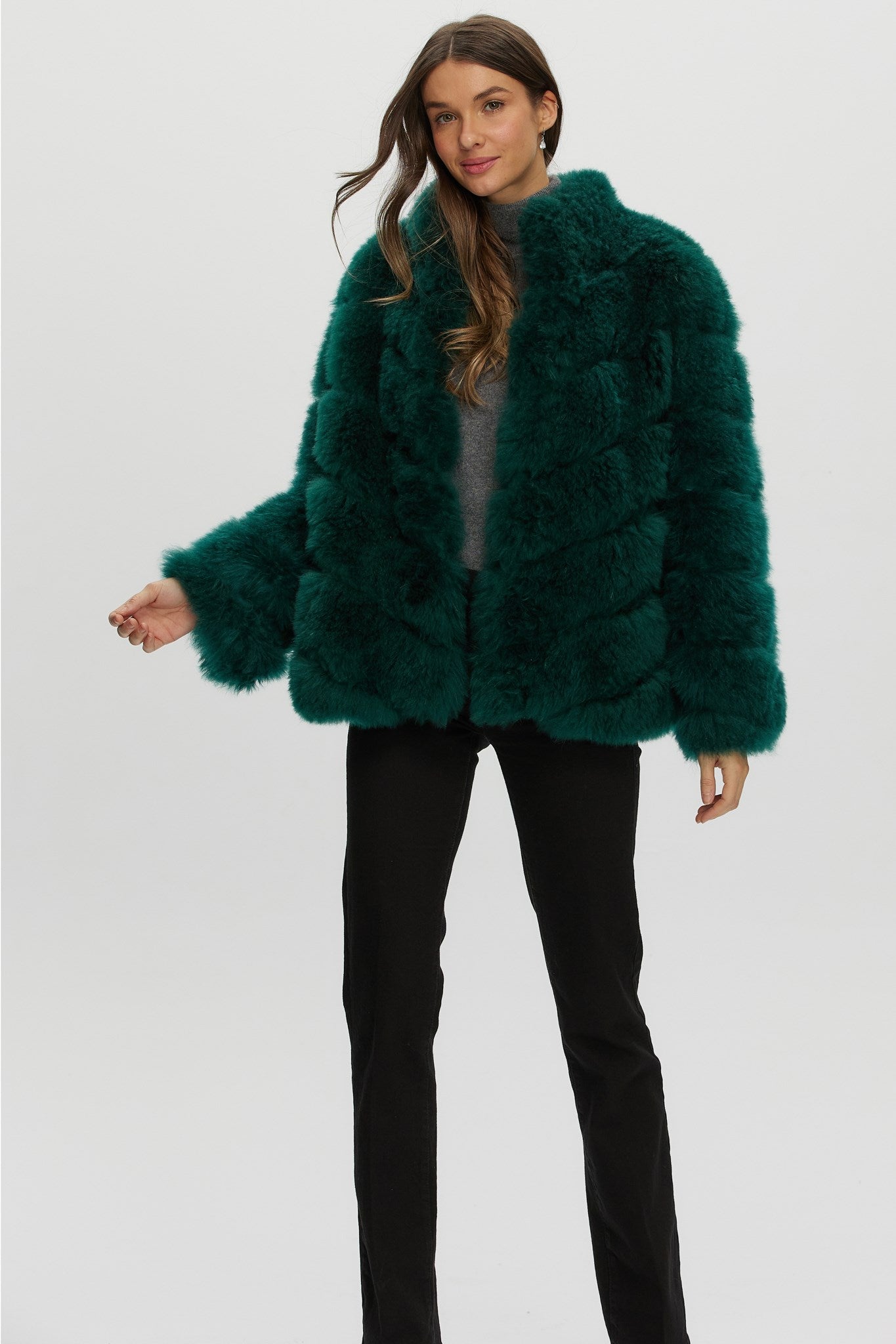 Select Cashmere Goat Diagonal Jacket