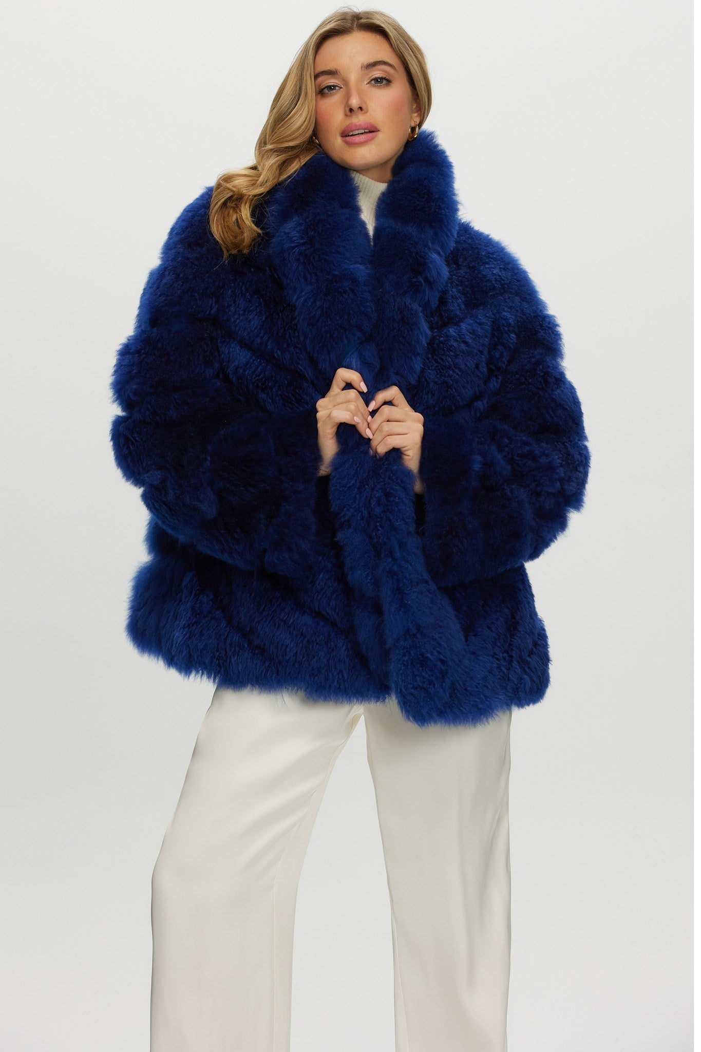 Select Cashmere Goat Diagonal Jacket